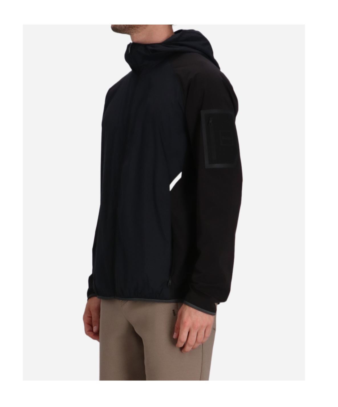 Hugo Boss Long Sleeve Casual Jacket In Black