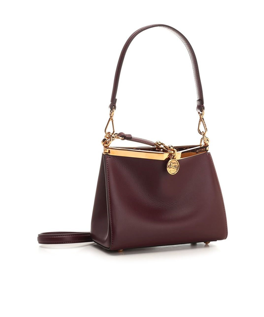 Etro Vela Logo Charm Mini Shoulder Bag In Red
