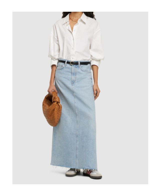 AGOLDE DENIM SKIRT WITH BELT LOOPS