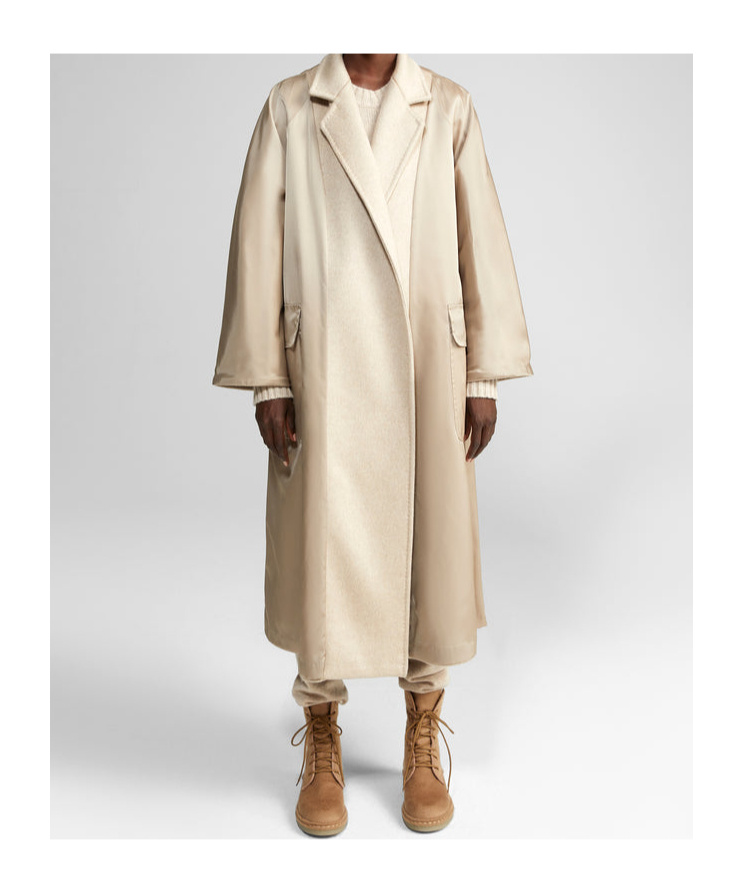 Shop Max Mara Double-sided Ludmilla Icon Coat In Nude