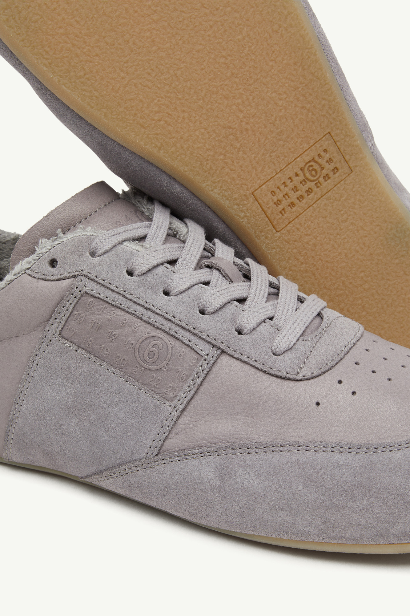 Mm6 Maison Margiela Gray Anatomic Sneakers In Gray