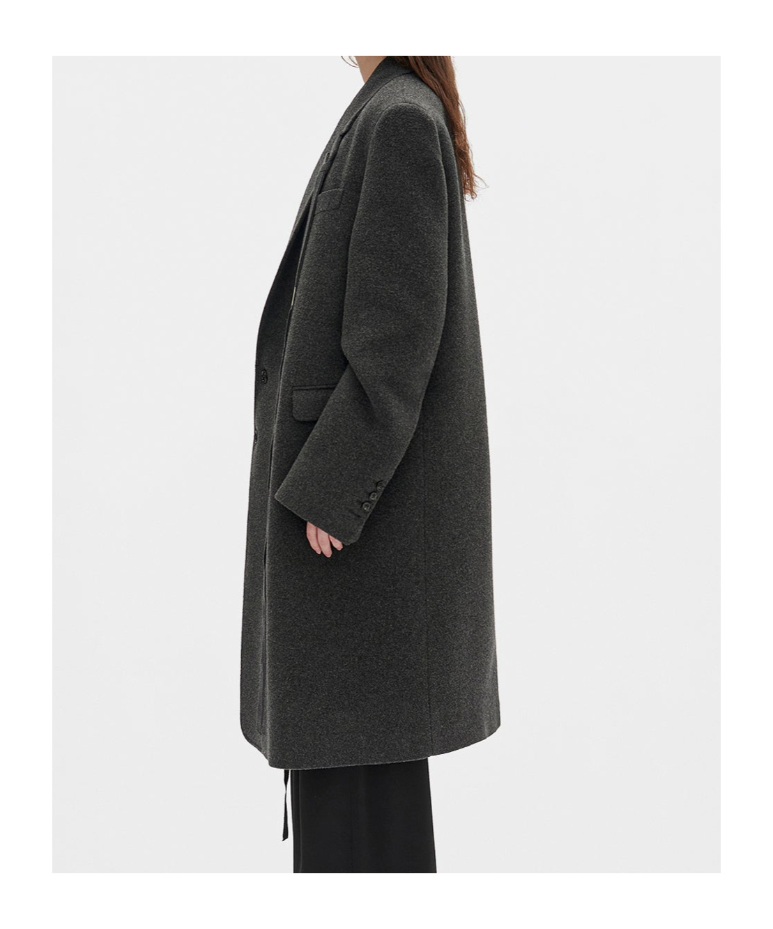 Ann Demeulemeester Viv High Comfort Tailored Coat In Gray