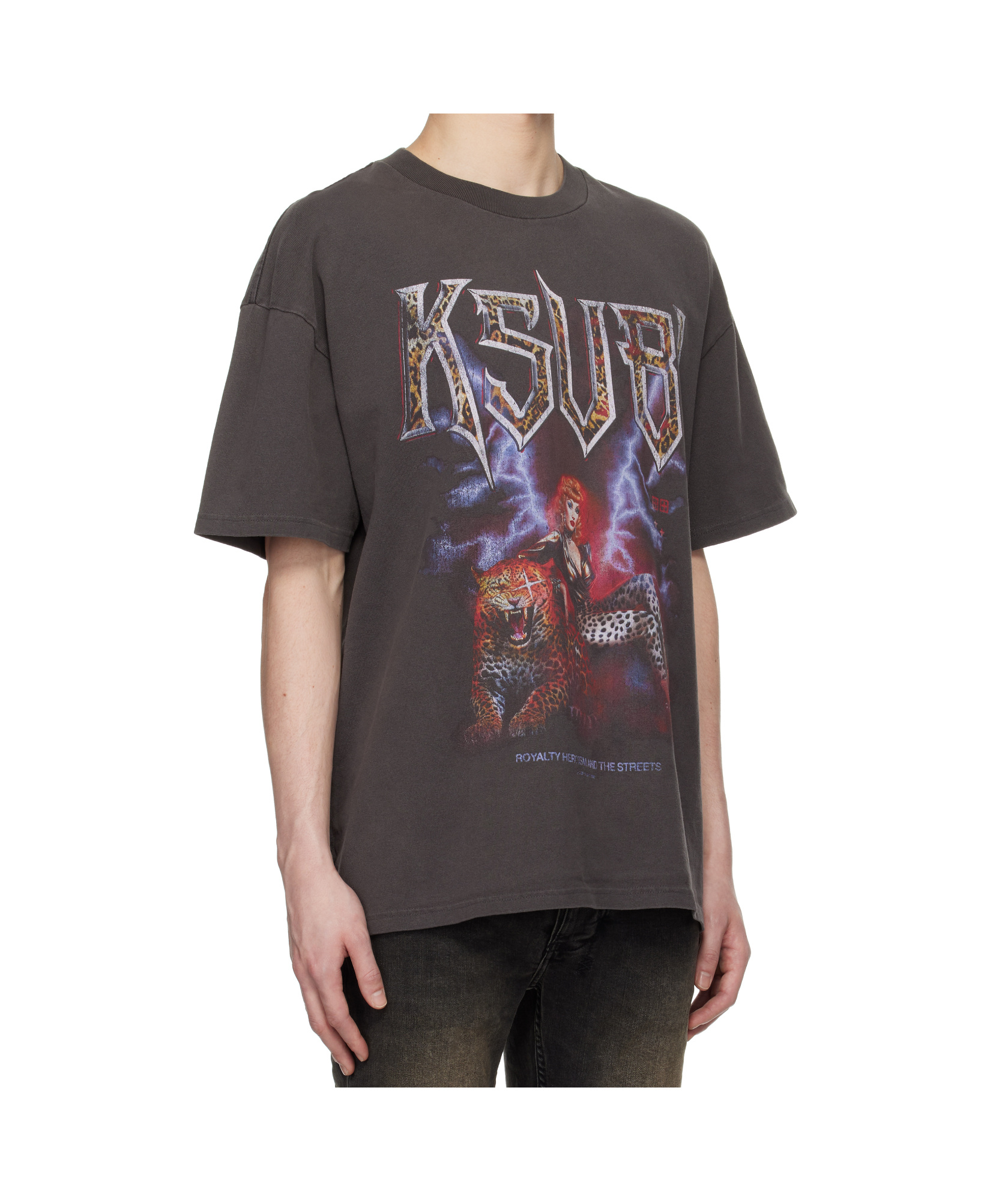 Shop Ksubi Kingdom Ekcess S/s T-shirt In Black