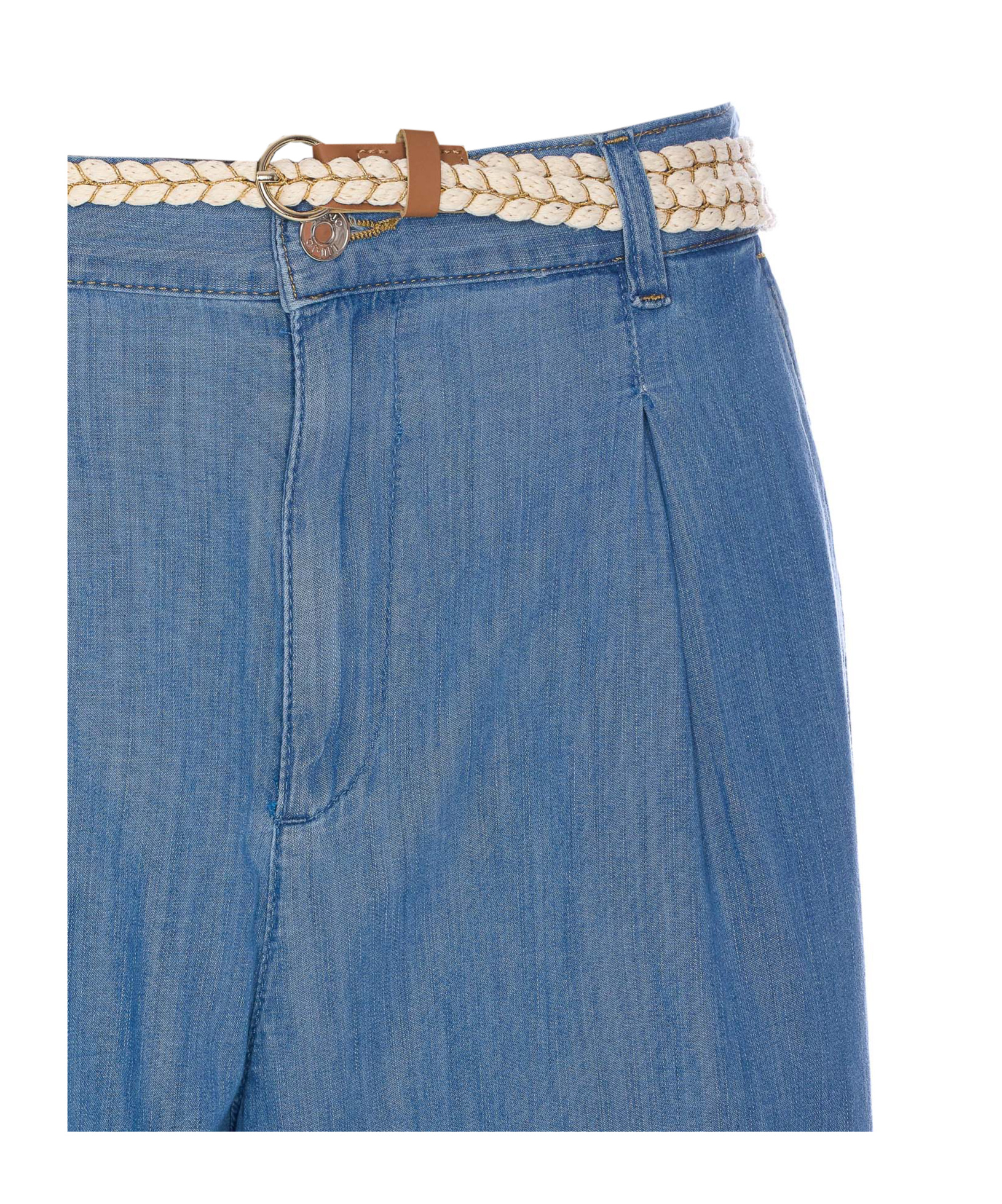 Shop Liu •jo Wide Leg Jeans In Blue