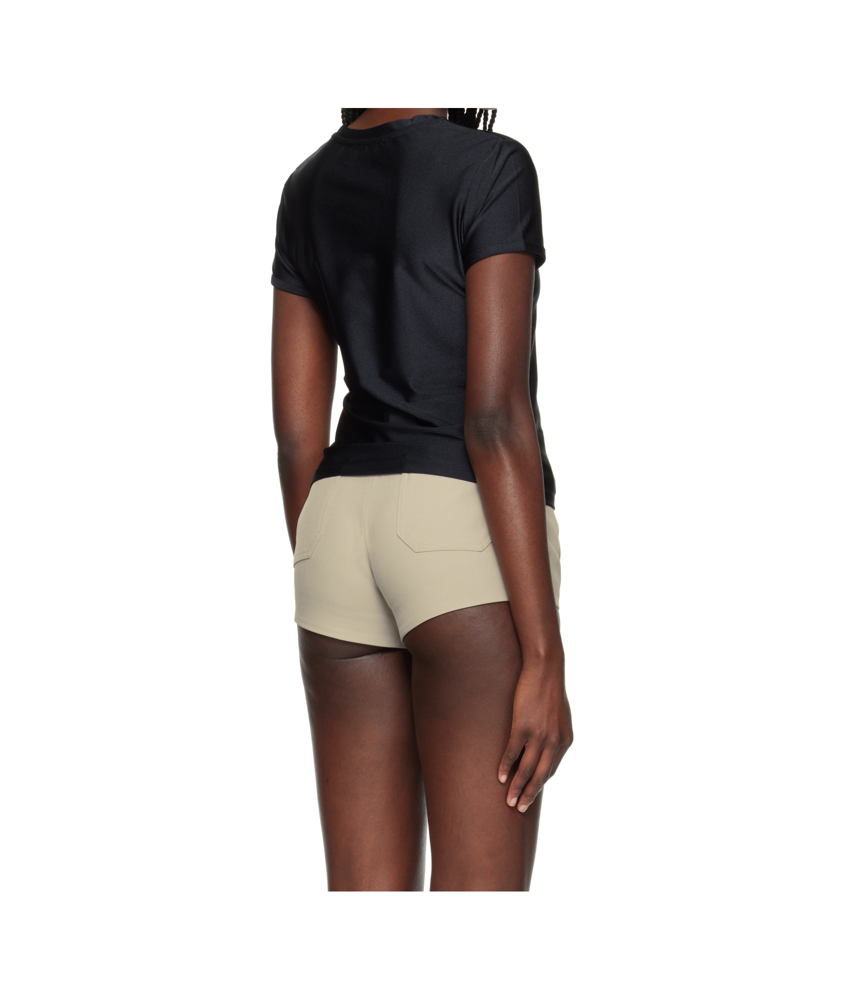 Coperni Womens Crystal Logo Short-sleeve Jersey T-shirt Black Xs In Black