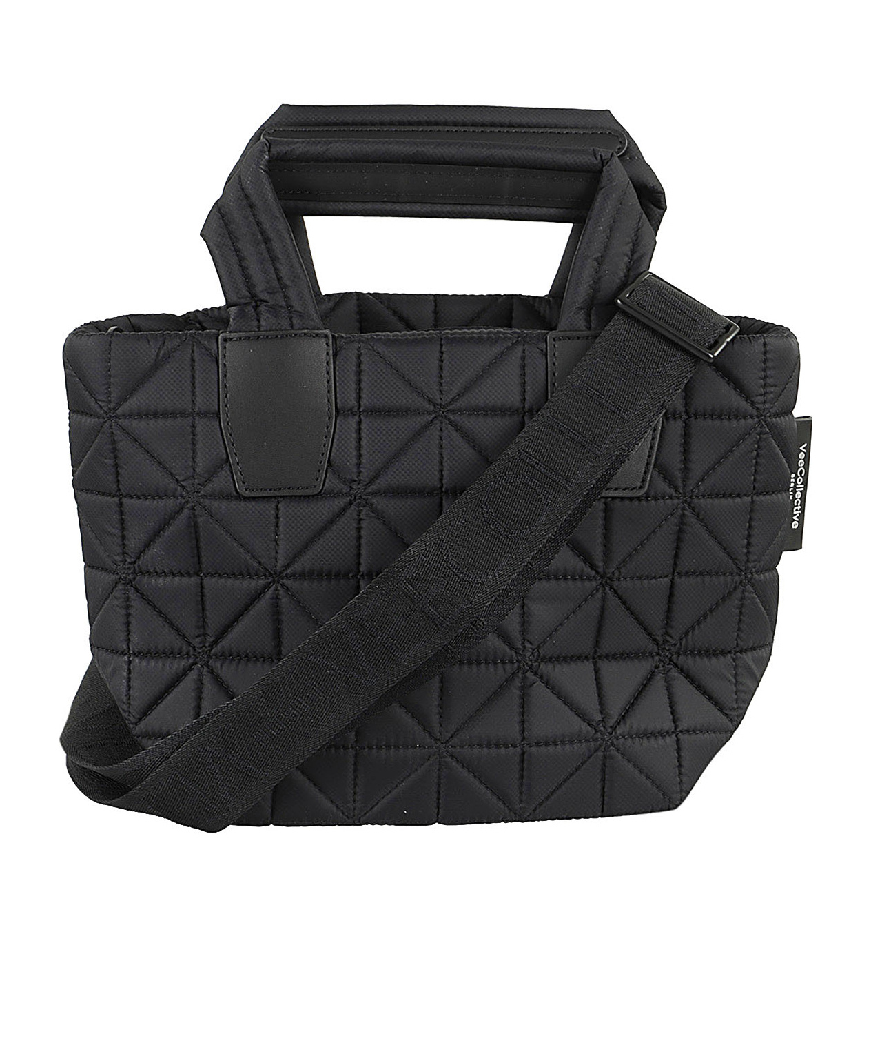 Shop Veecollective Panelled-design Tote Bag In Black