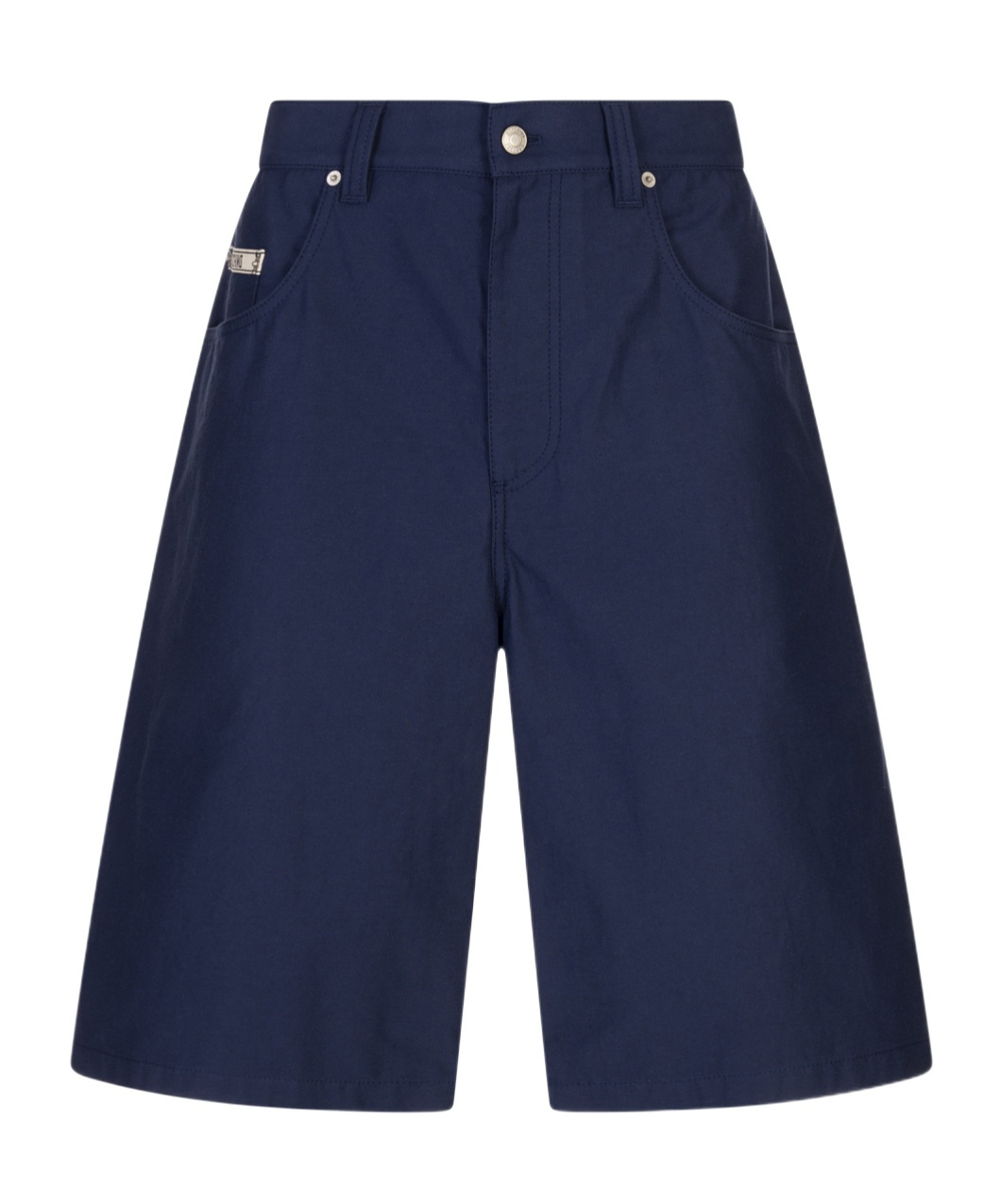 Moschino Belt Loop Shorts In Blue