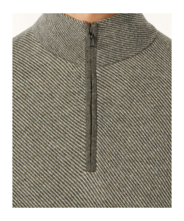 Loro Piana Roadster Mezzocollo Sweater In Gray