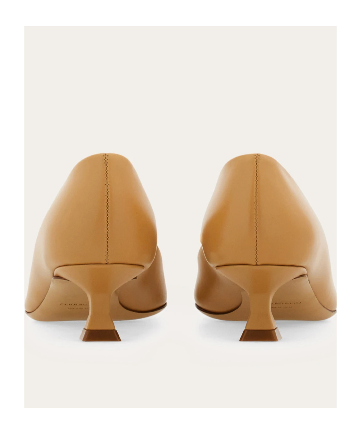 Ferragamo Kitten Heels In Brown