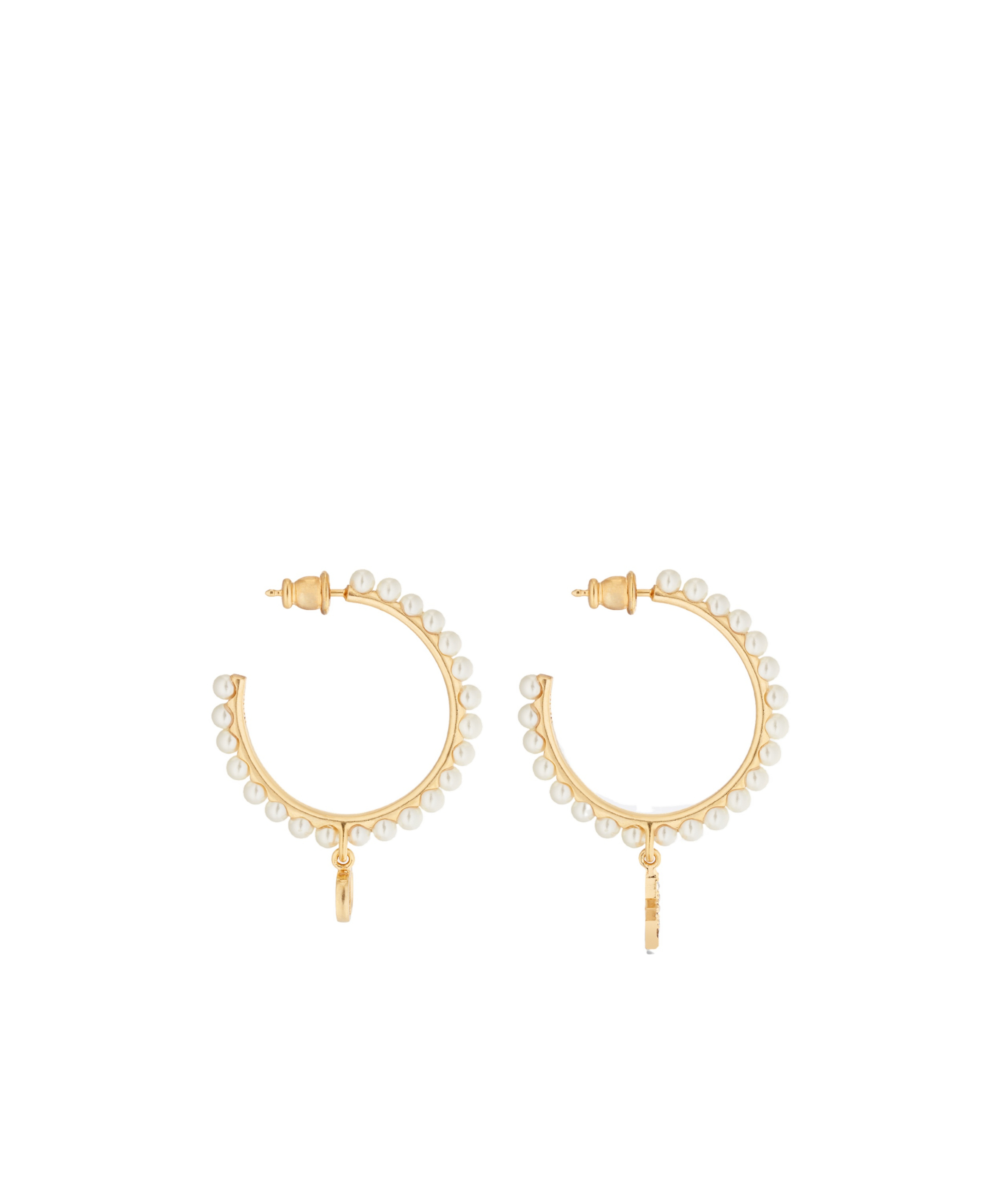 Shop Dior Petit Cd Earrings In Yellow