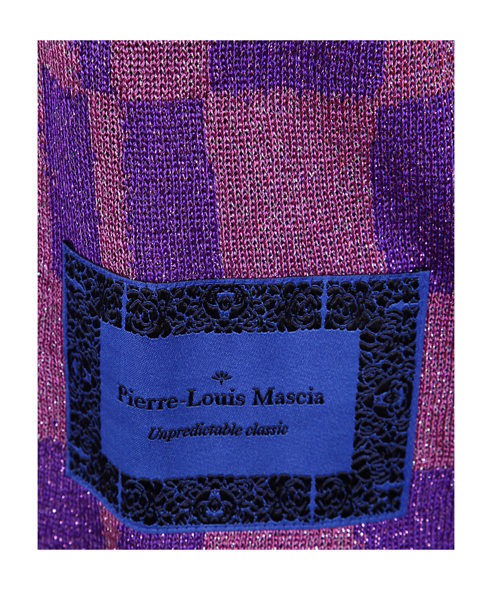 Pierre-louis Mascia Round-neck Knitted Vest In Purple