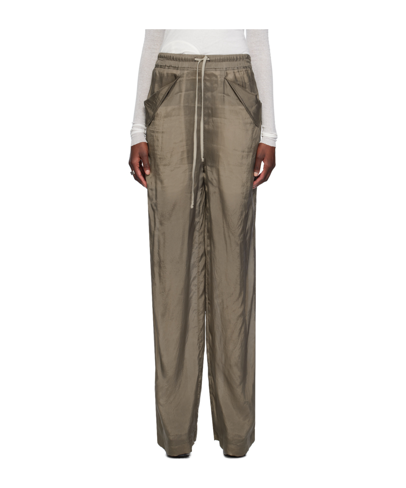 Rick Owens Lido Drawstring Wide-leg Trousers In Multicolor