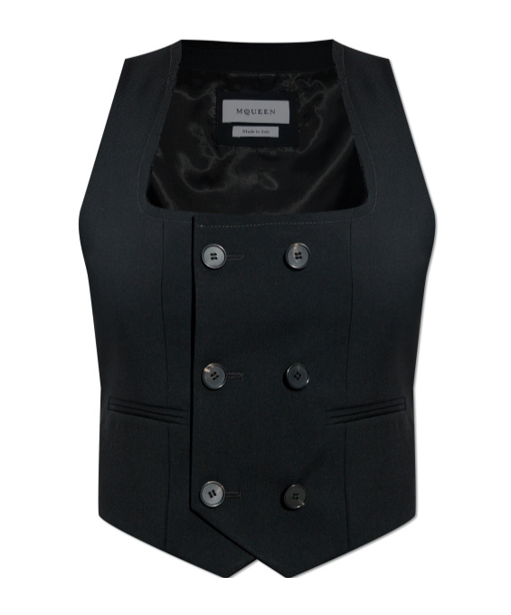 ALEXANDER MCQUEEN WOOL WAISTCOAST