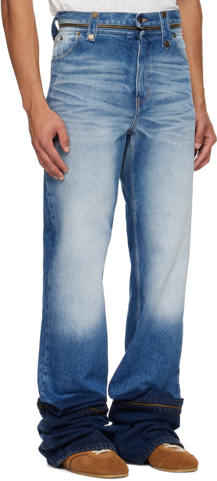 Egonlab Fitted Jeans In Blue