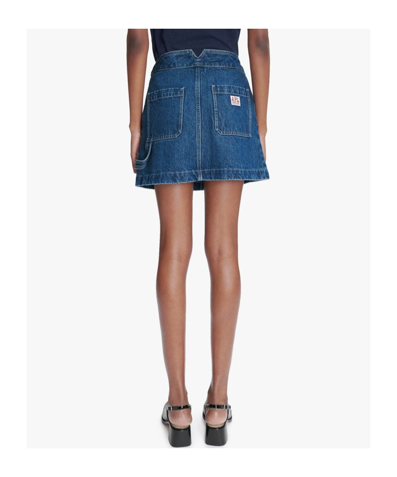 Apc Denim Skirt In Blue
