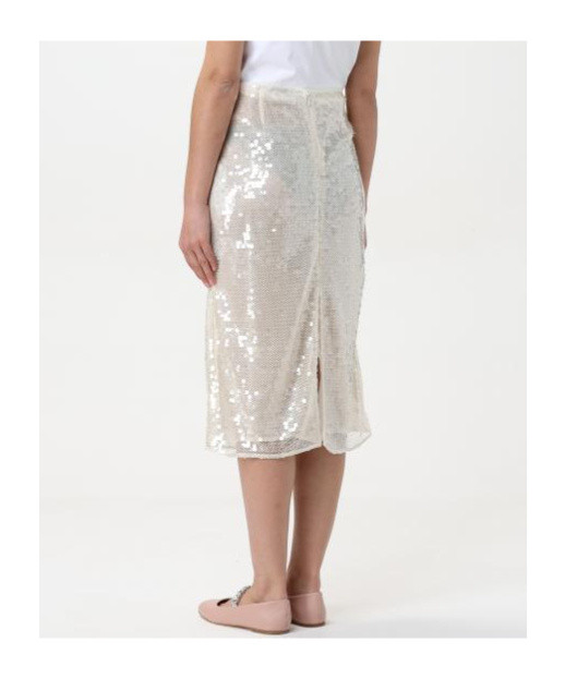 Stella Mccartney Sequined Skirt In White