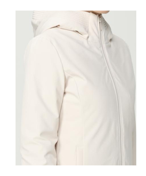Woolrich Zip-up Hooded Jacket In White