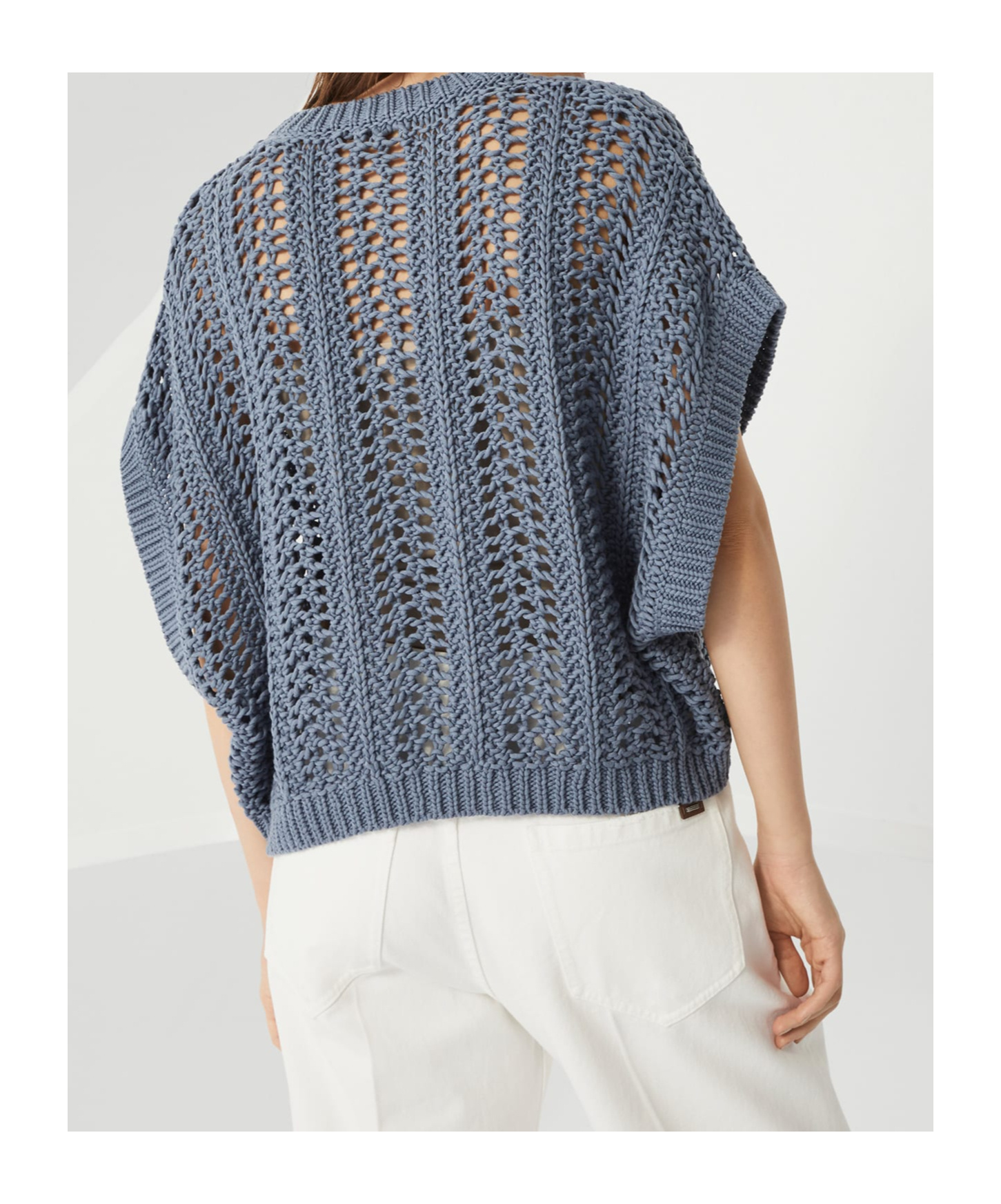 Brunello Cucinelli Open-knit Top In Multicolor