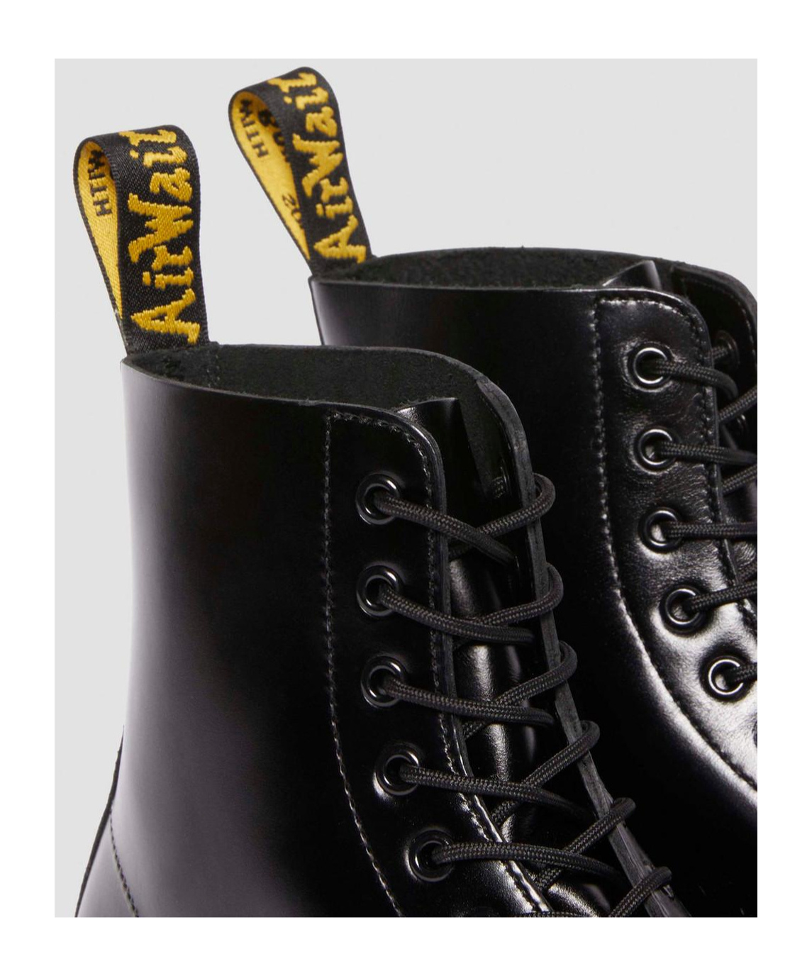 Dr. Martens' Strap-up Martin Boots In Black