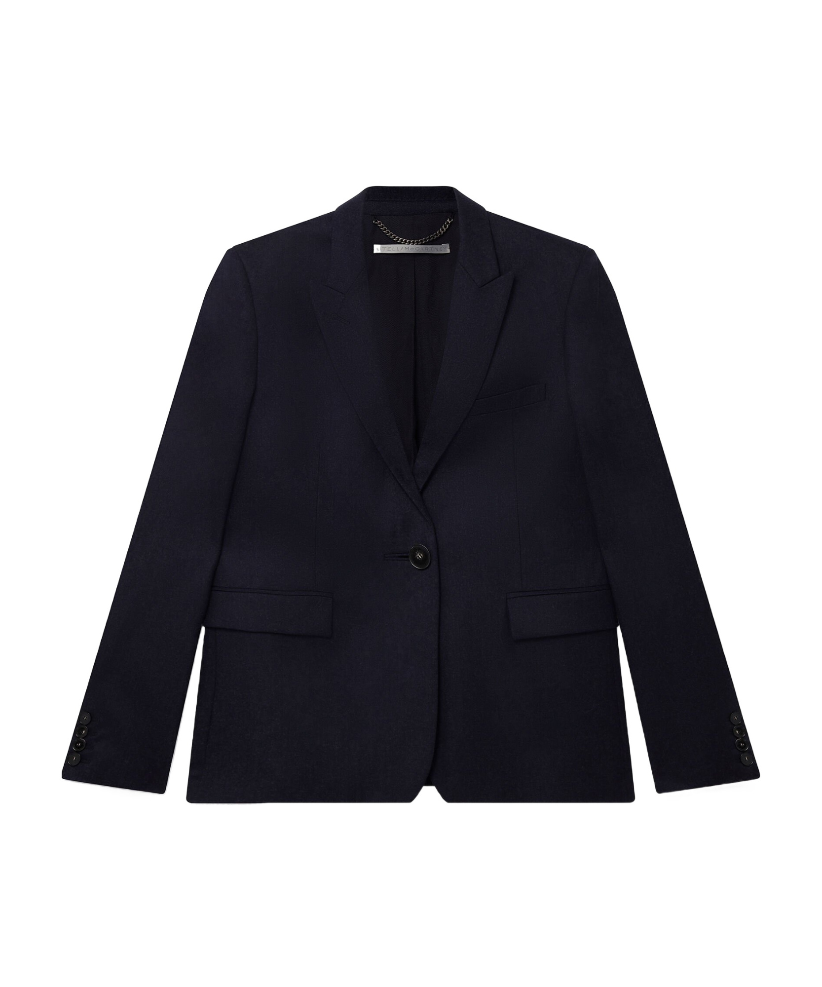 Stella Mccartney Single-breasted Tailored Blazer In Black