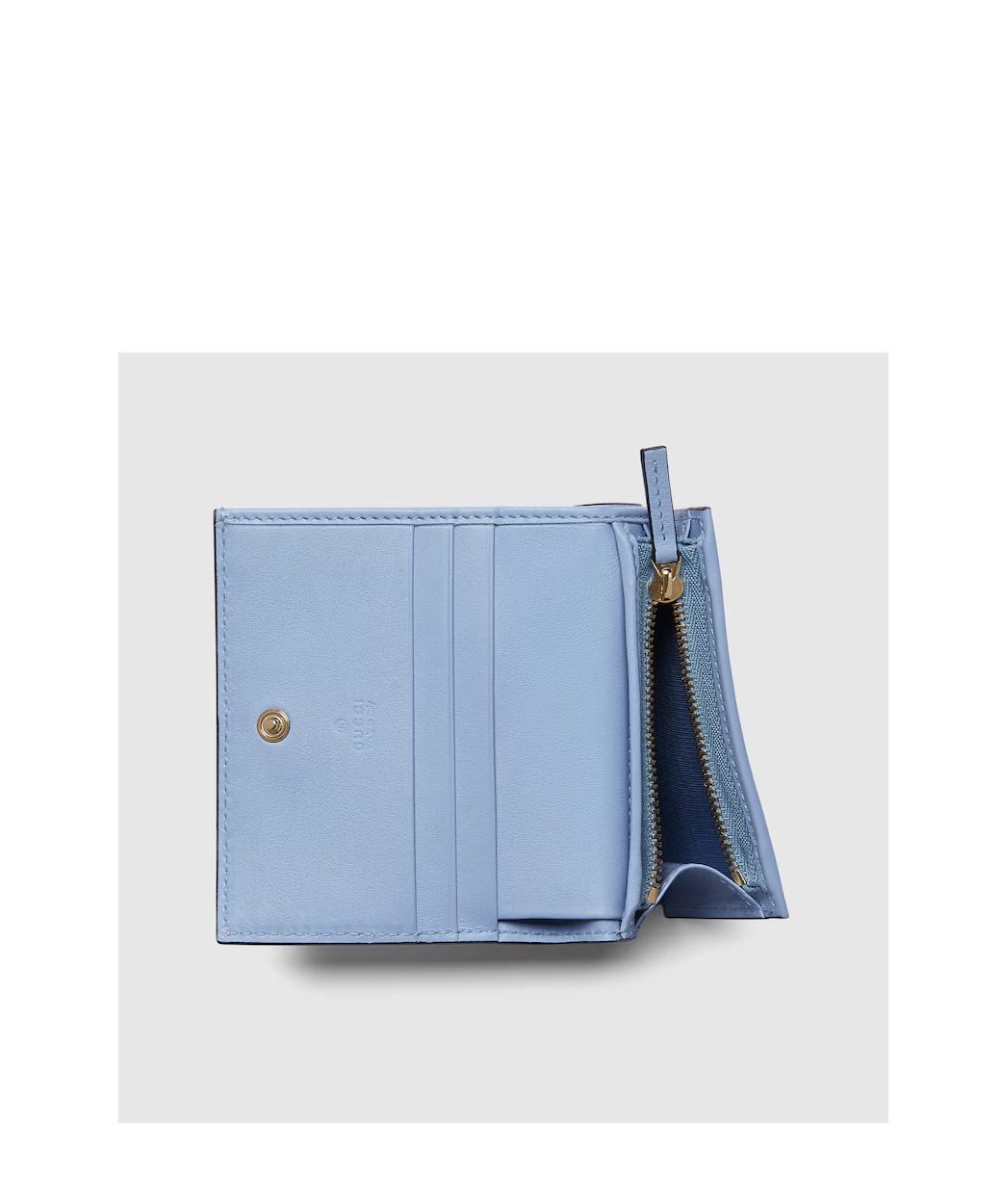 Gucci Gg Marmont Card Case Wallet In Nude