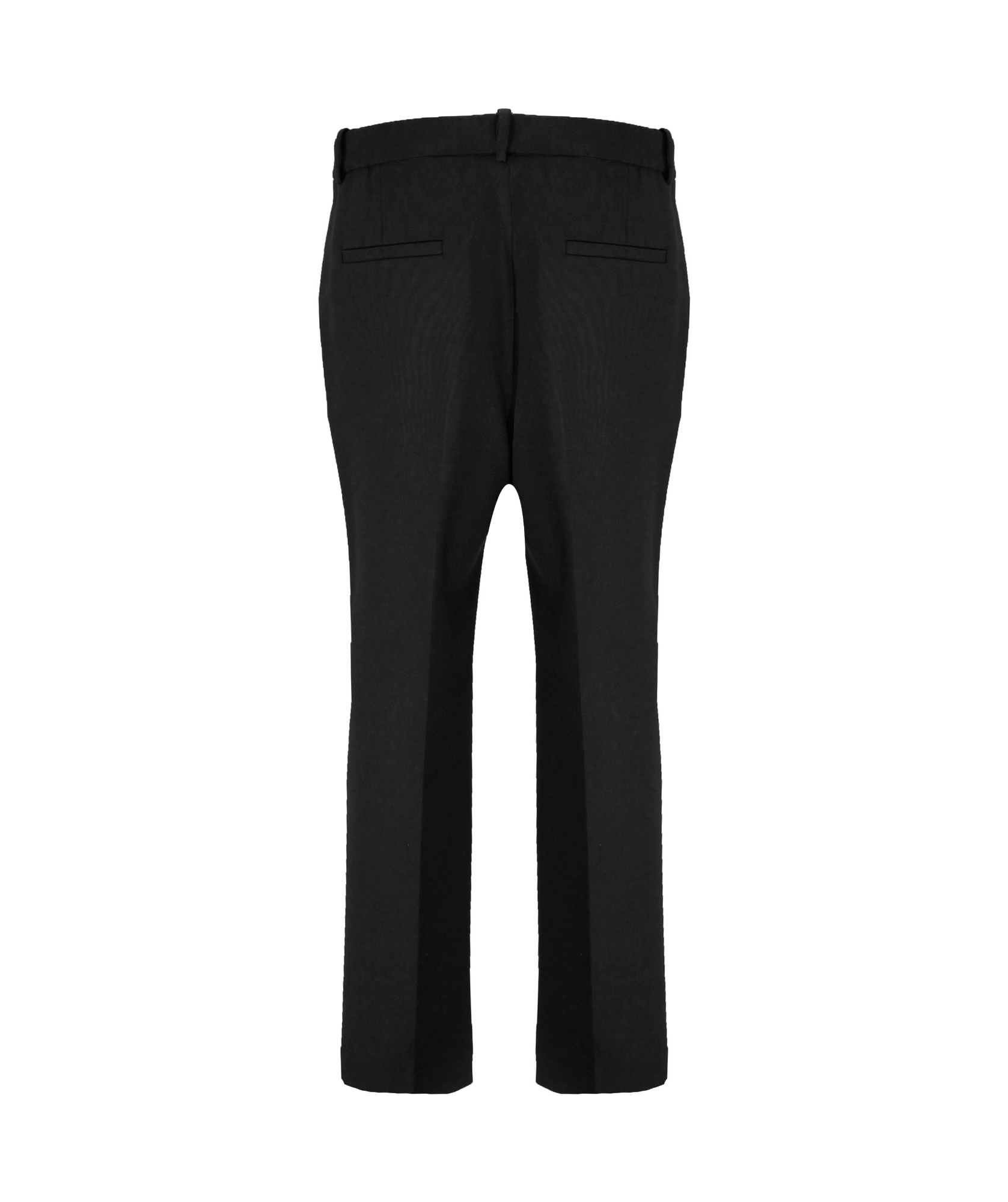 Incotex Cropped Virgin-wool Trousers In Black