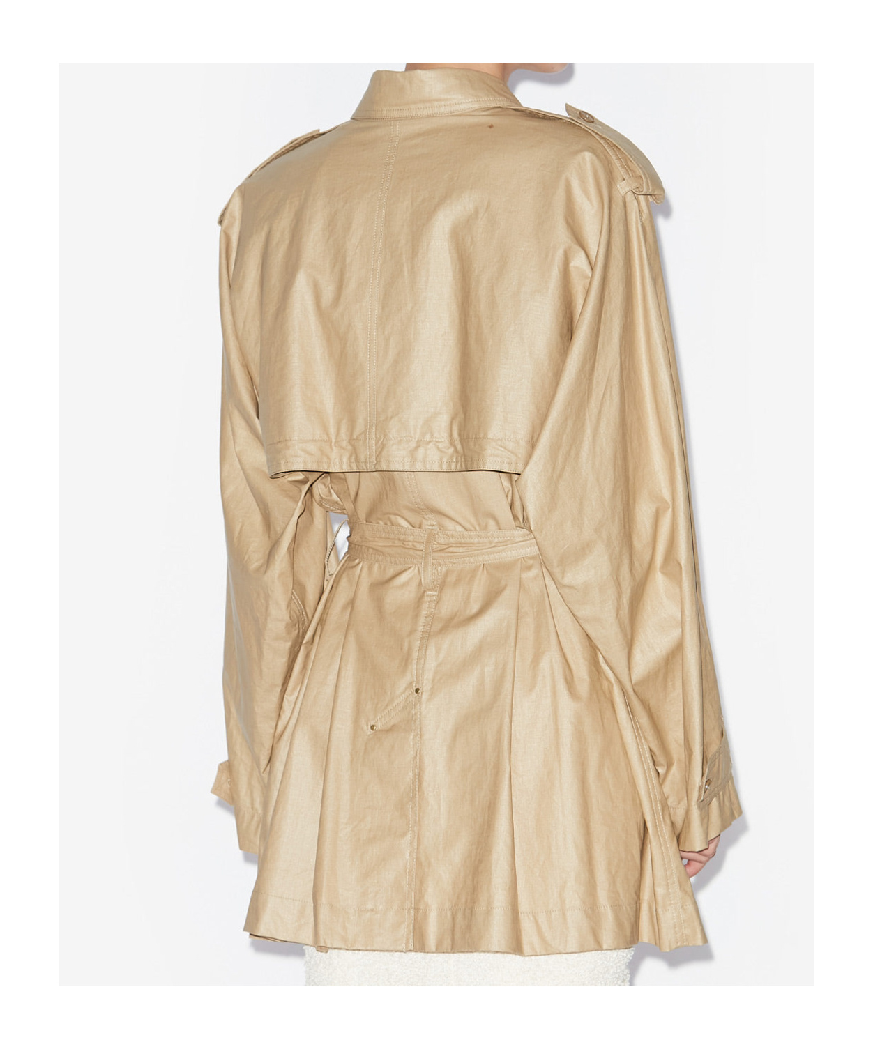 Isabel Marant Franny Trench Coat In Nude