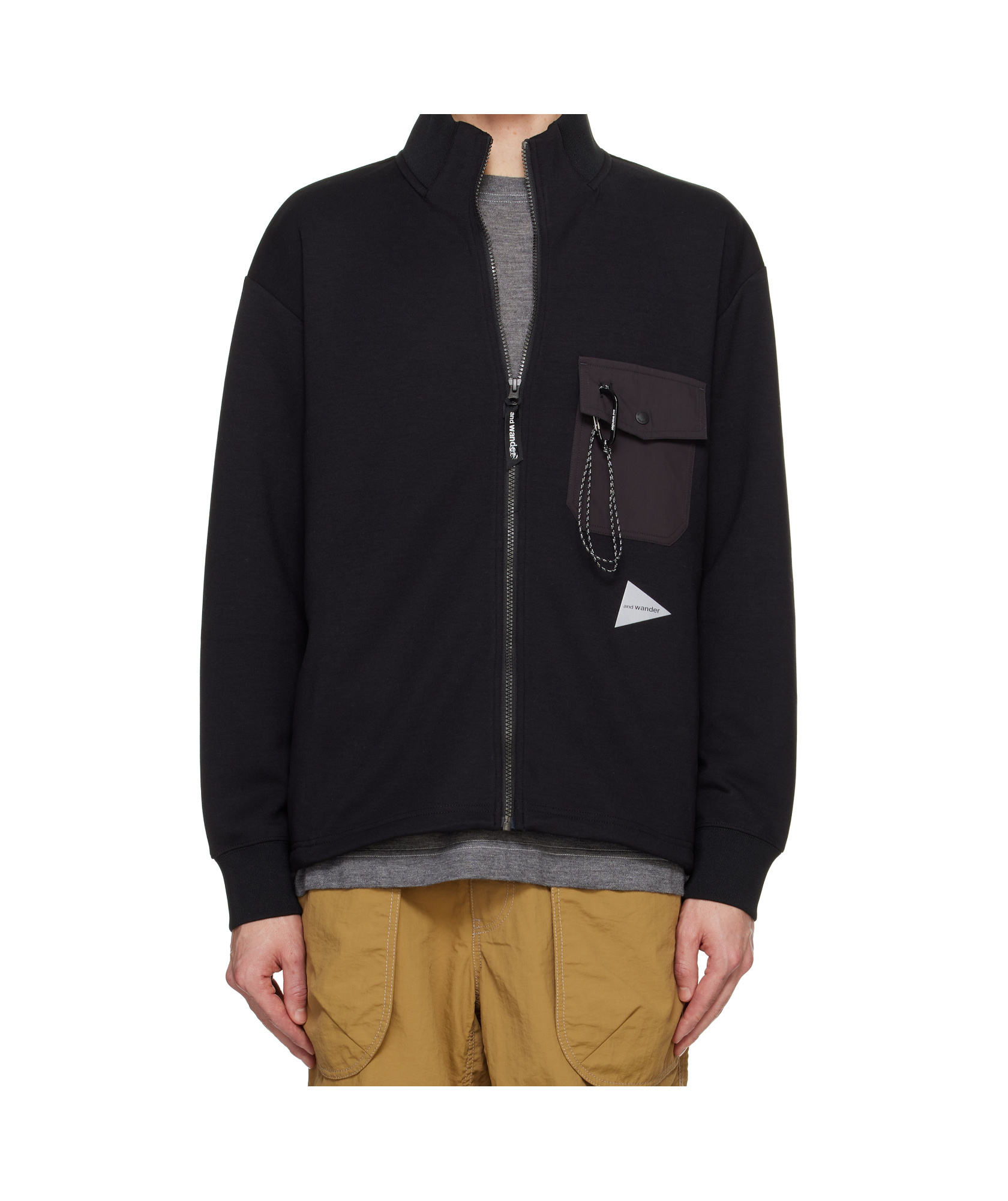 And Wander Casual Jacket In Black Polyester In Black