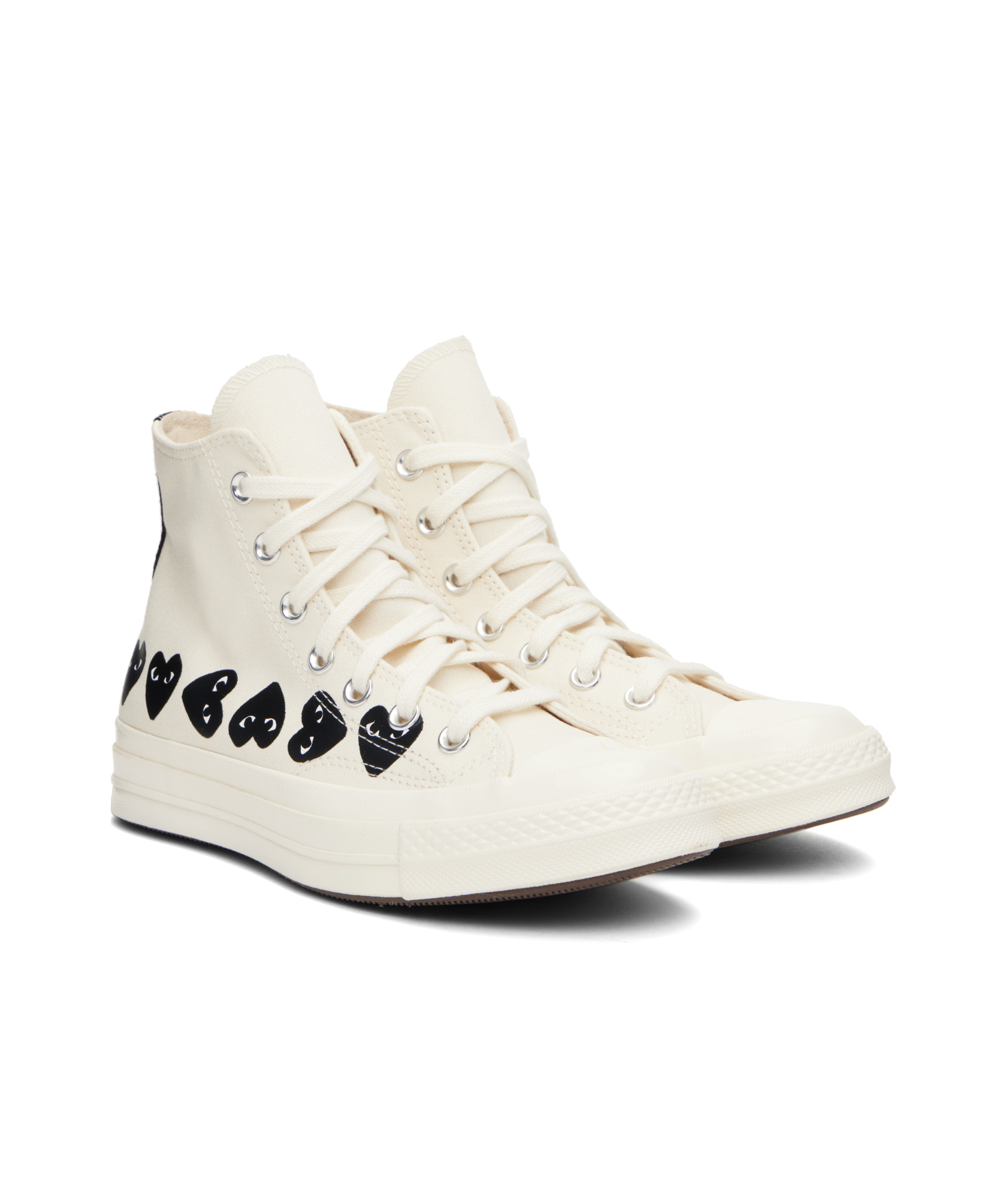 Comme Des Garçons Play Sneakers In White