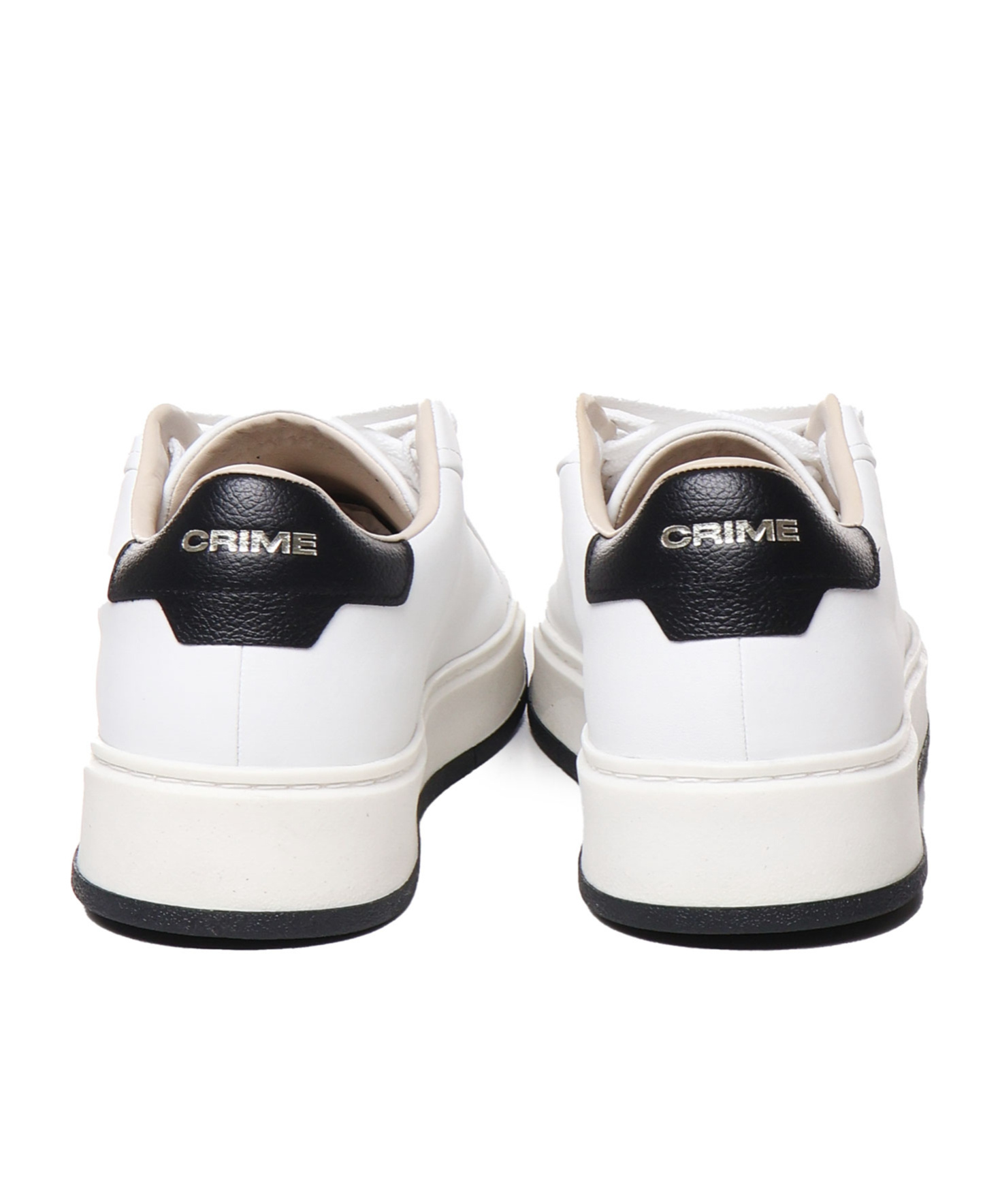 Crime London Sneakers In Calfskin In White