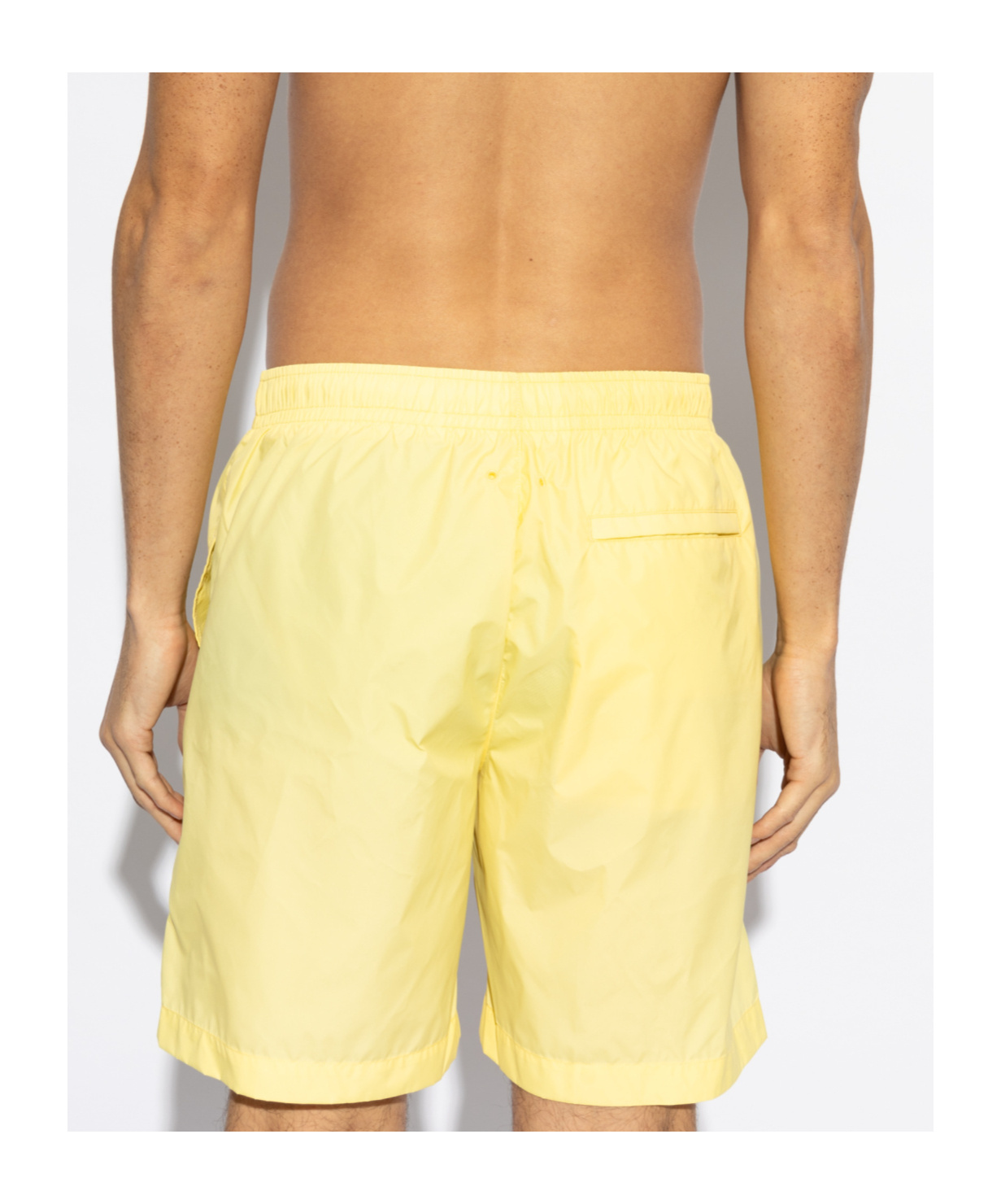 Givenchy Logo Embroidered Swim Trunks In Yellow
