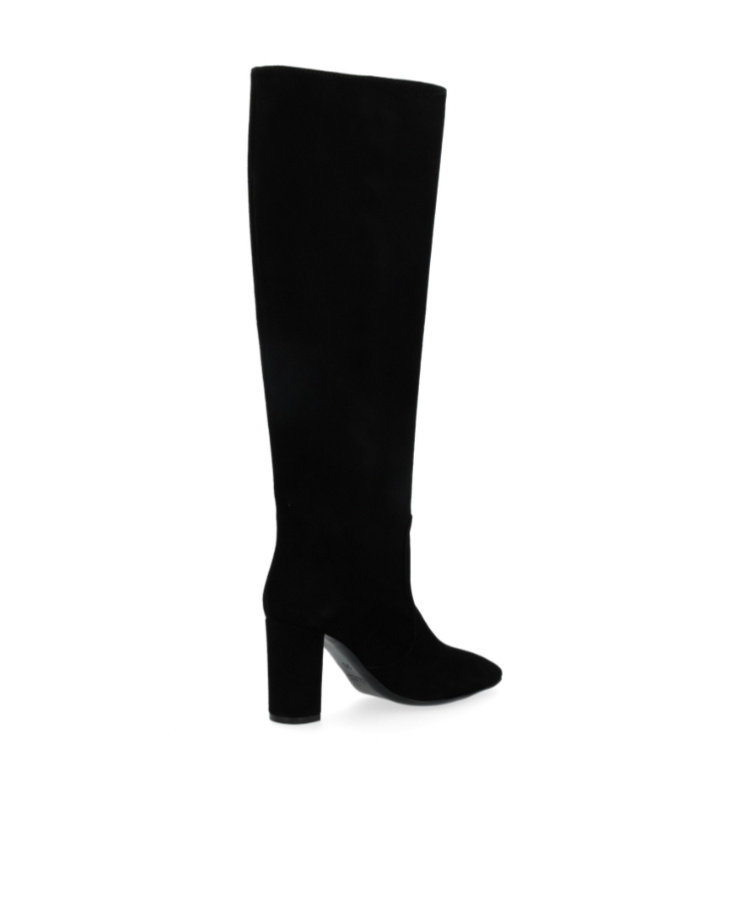 Via Roma 15 Round-head Boots In Black