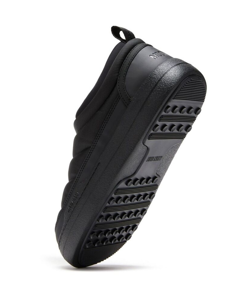 Moon Boot Soft Nylon Slip-on Park Shoes In Black