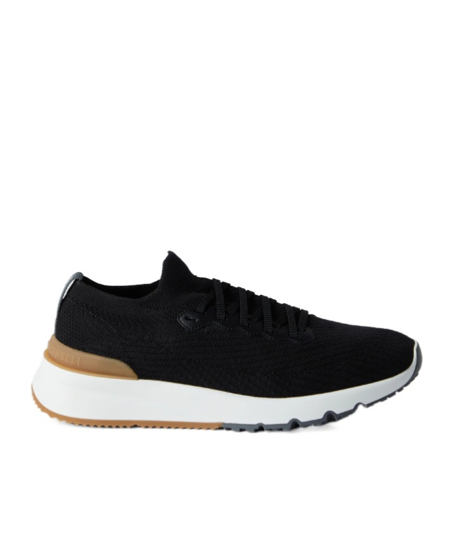 BRUNELLO CUCINELLI BRUNELLO CUCINELLI KNITTED LACE-UP SNEAKERS