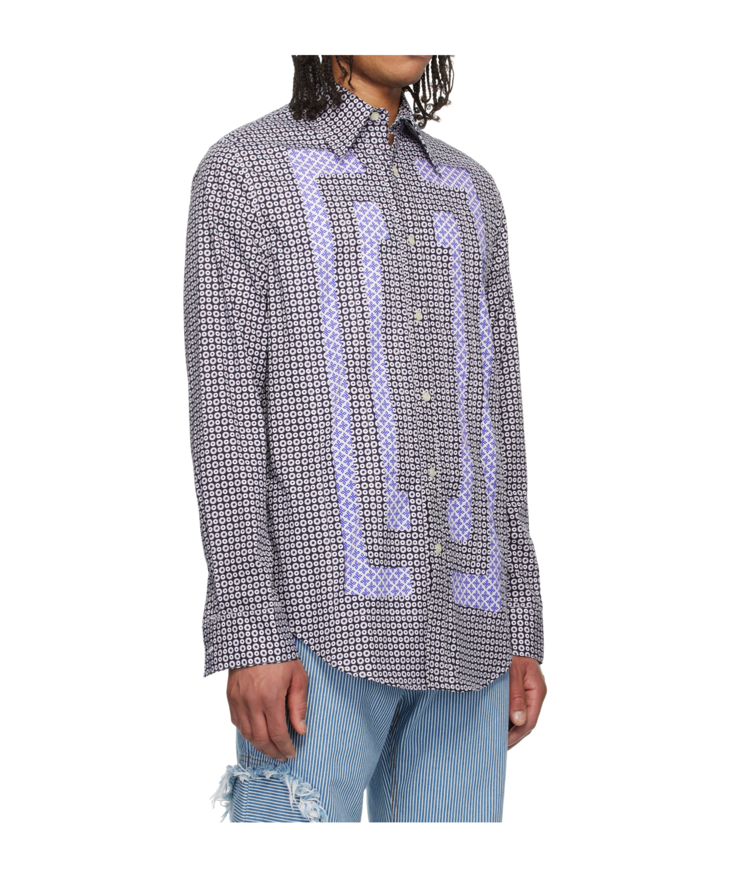 EDWARD CUMING FLOWER COTTON SCRATCH THE ITCH SHIRT