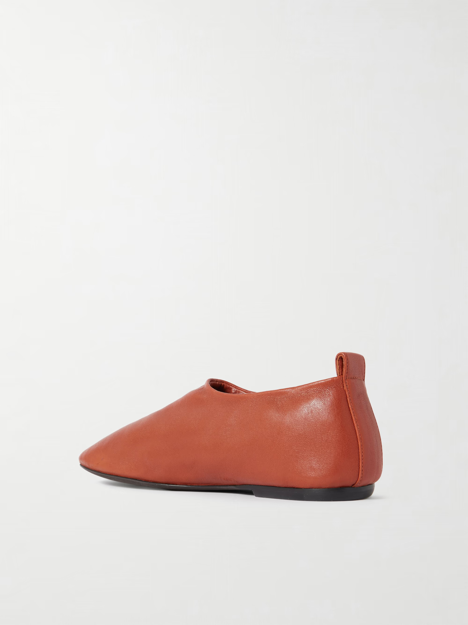 Dries Van Noten Leather Flats In Brown