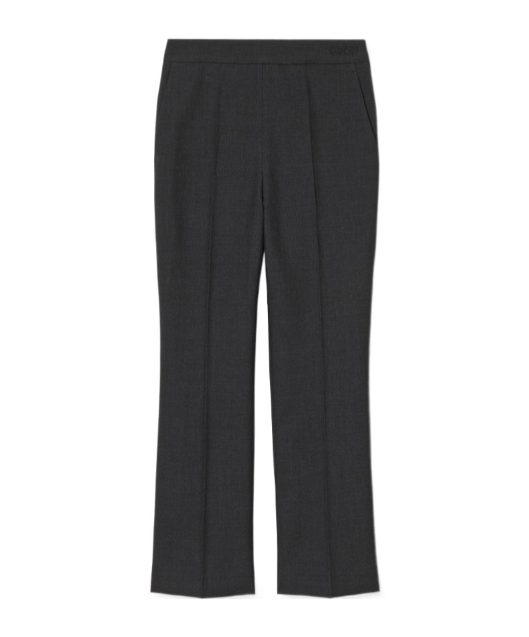 Gucci Wool Gabardine Trousers In Black