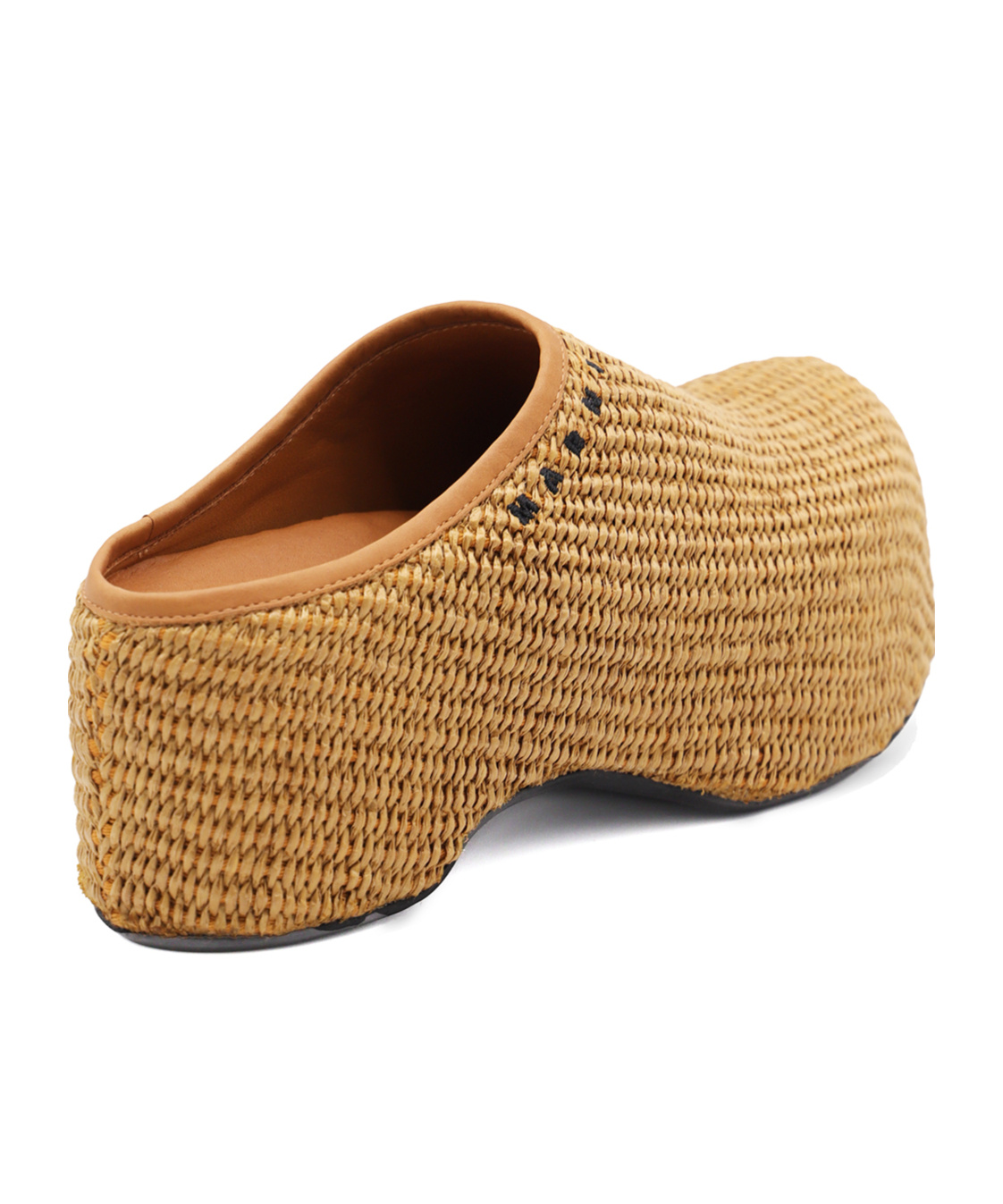 Marni Heel Sandals With Woven Texture Platform