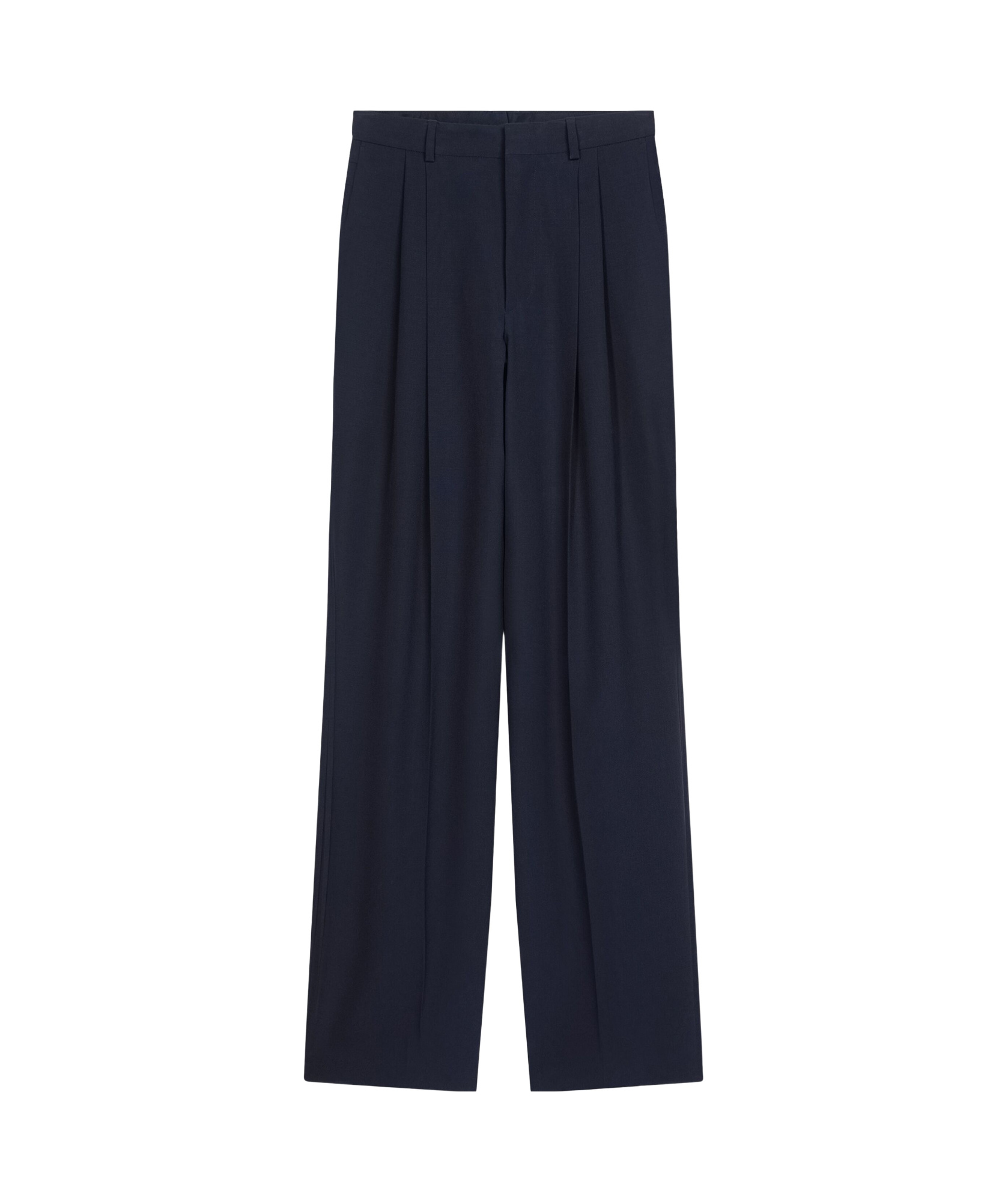 Dries Van Noten Bootcut Tailored Trousers In Navy