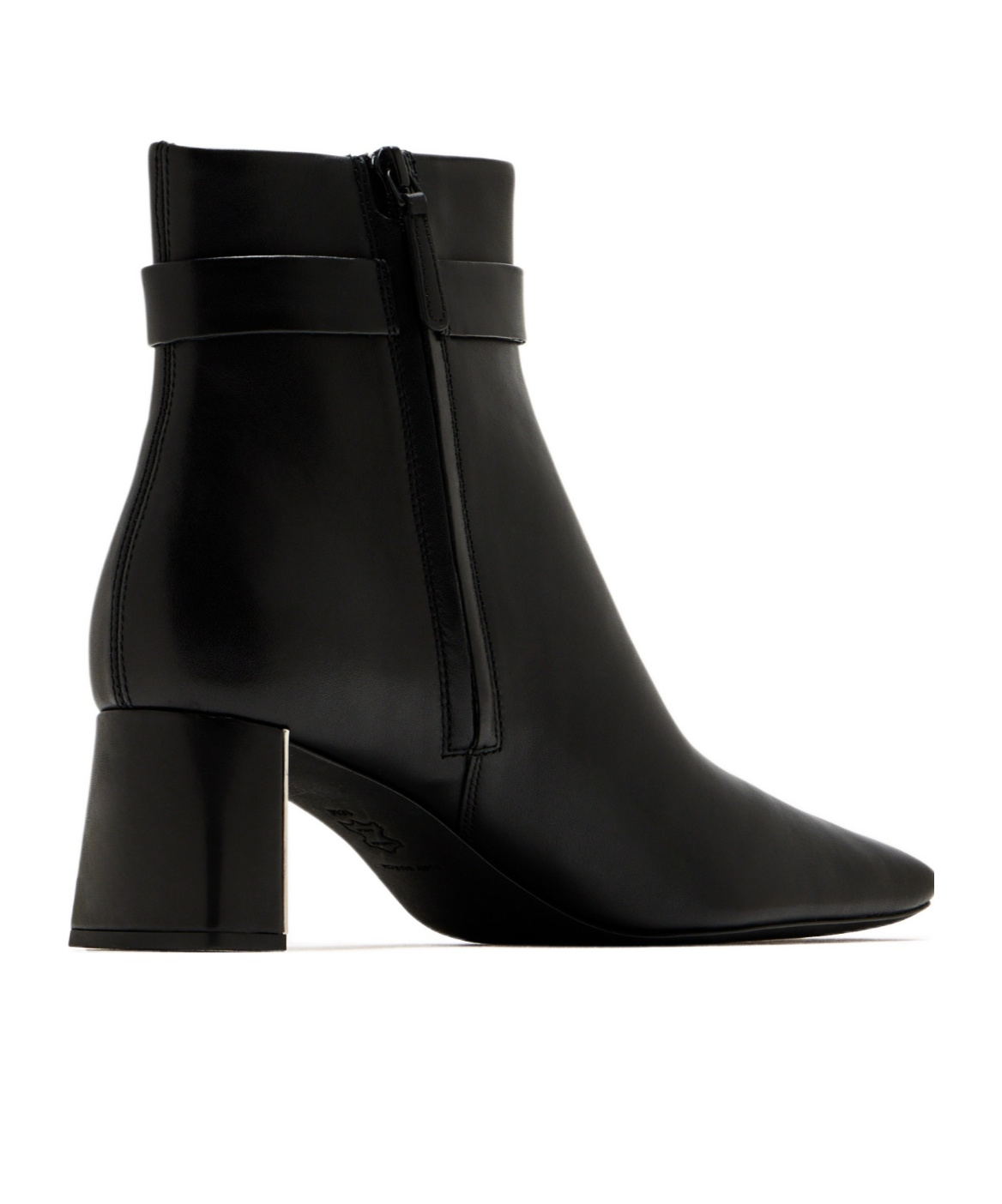 Tory Burch 55mm Leather Buckle-strap Ankle Boots In Black