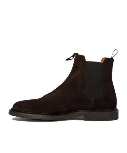 Common Projects Chelsea Classic Ankle Boots In Black Suede In Black