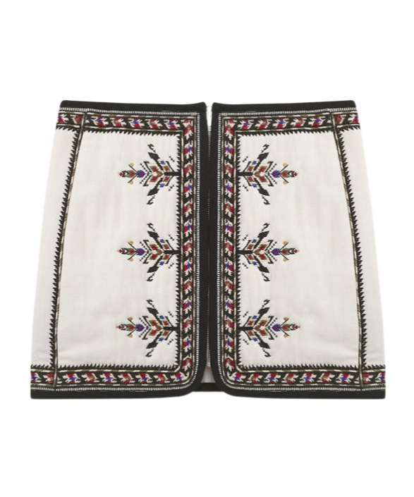 Shop Isabel Marant Étoile Zeria Skirt In True Color