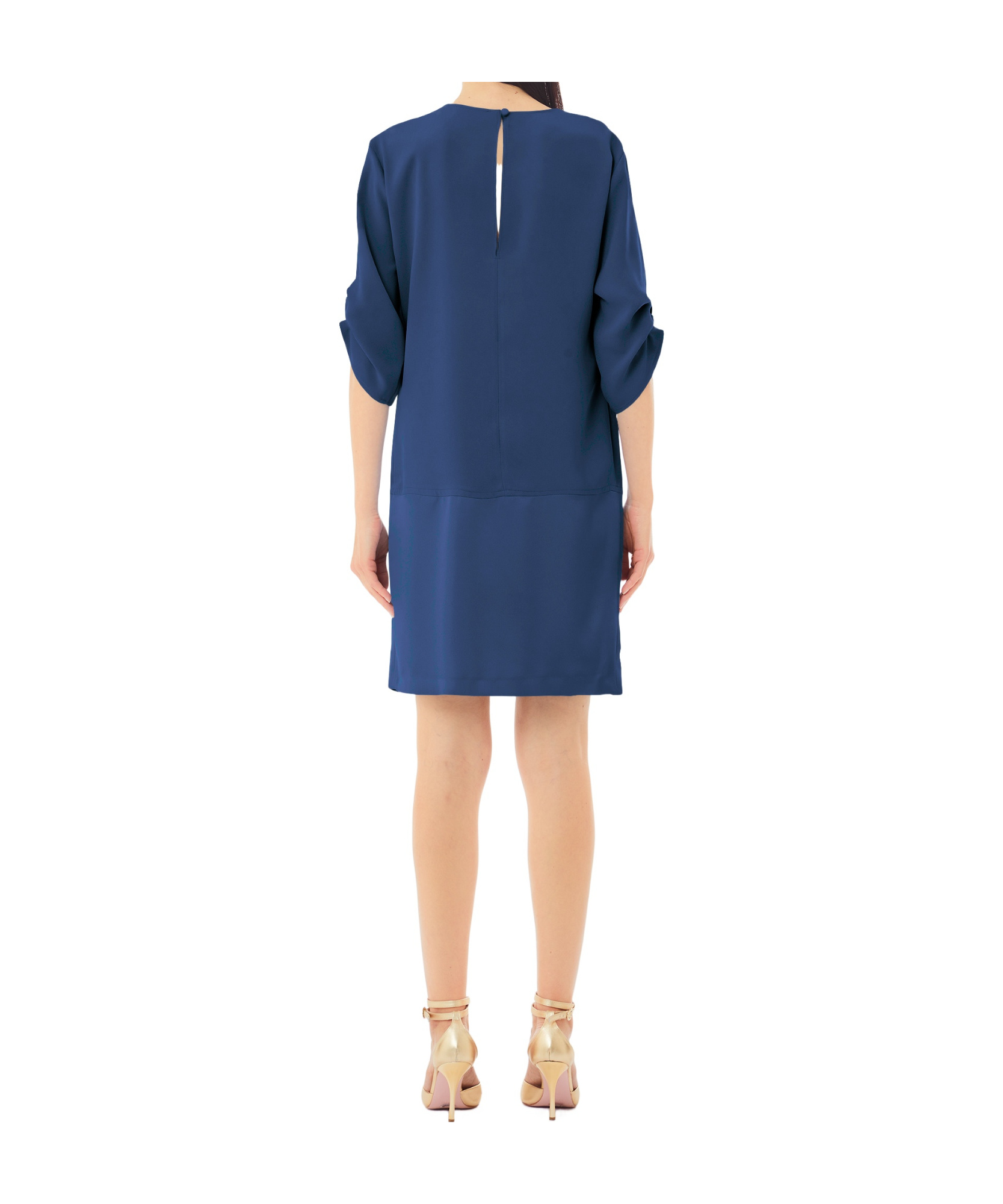 Liu •jo Crepe Mini Skirt In Blue