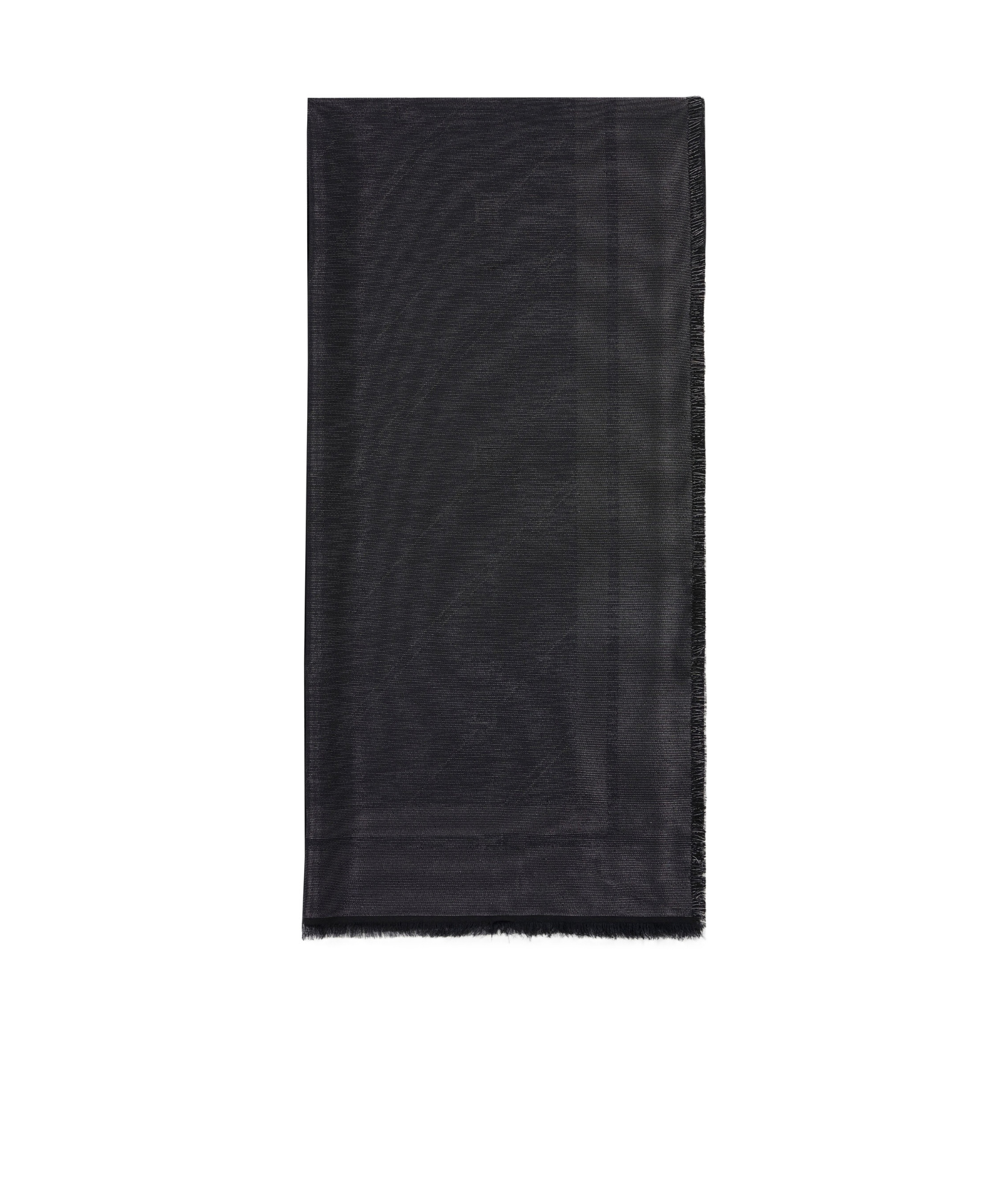 ELISABETTA FRANCHI LOGO-JACQUARD LUREX SCARF