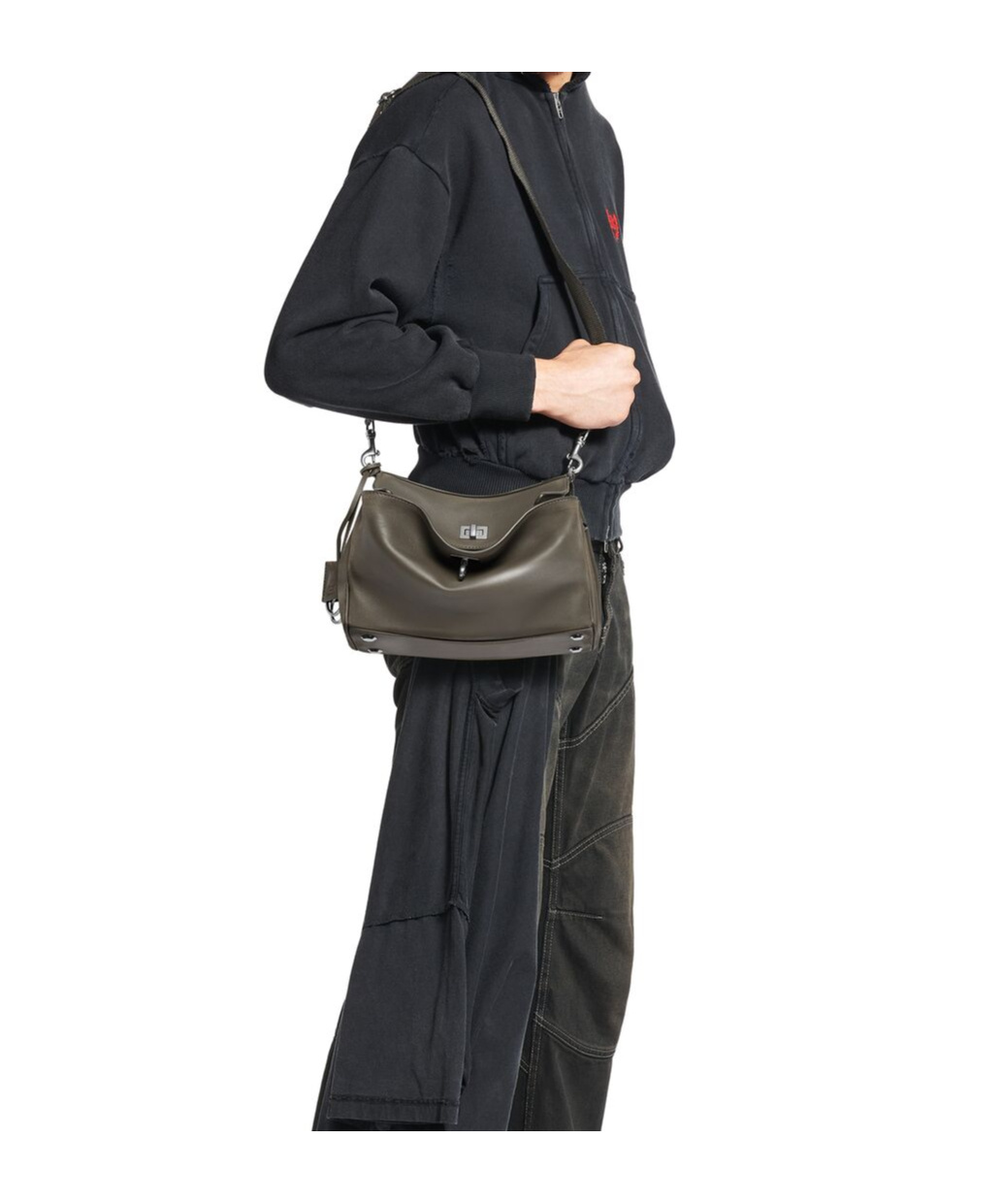 Balenciaga Men's Rodeo Small Messenger Bag  In Khaki