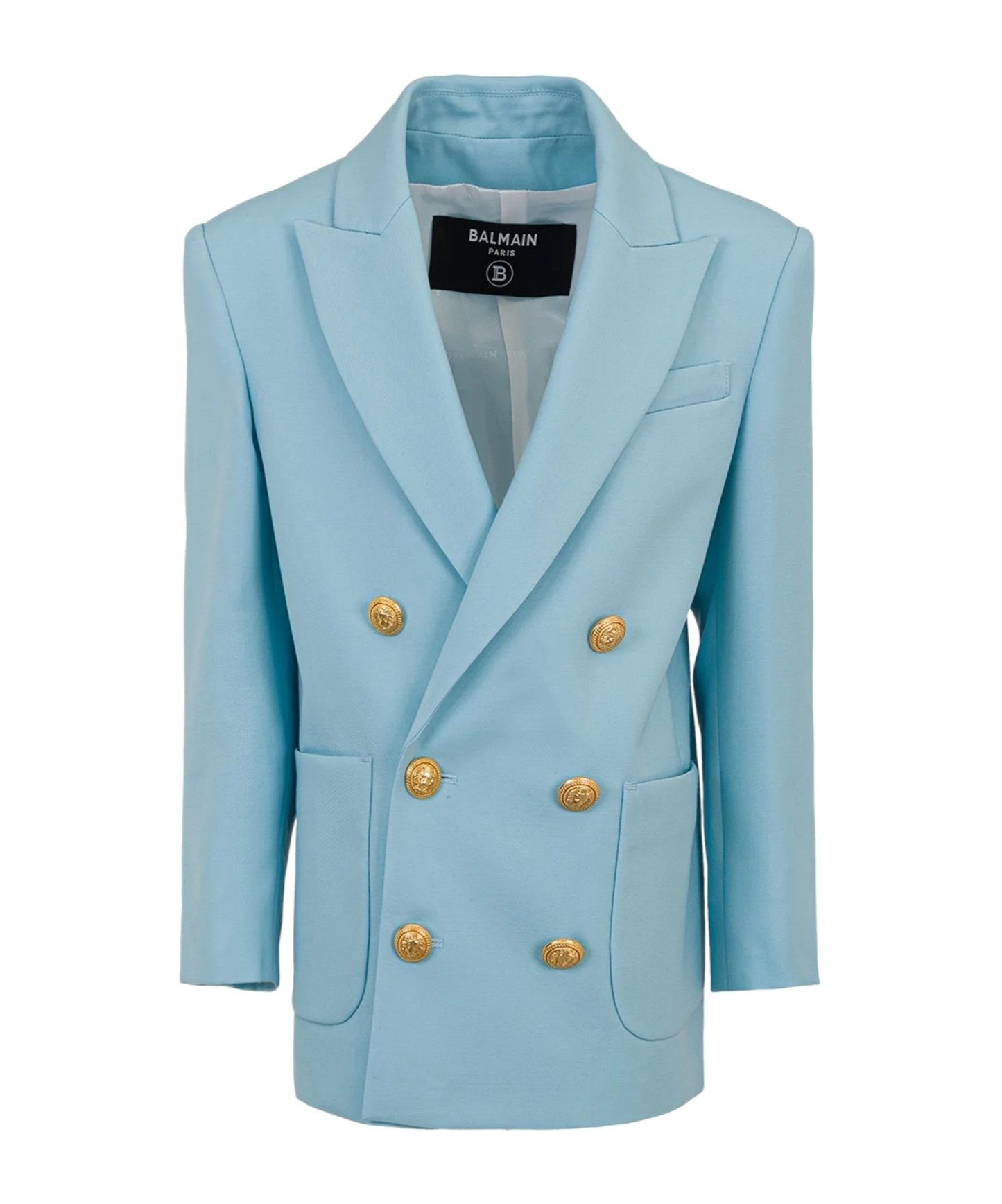 Balmain Kids Double-breasted Tailored Blazer In Blue