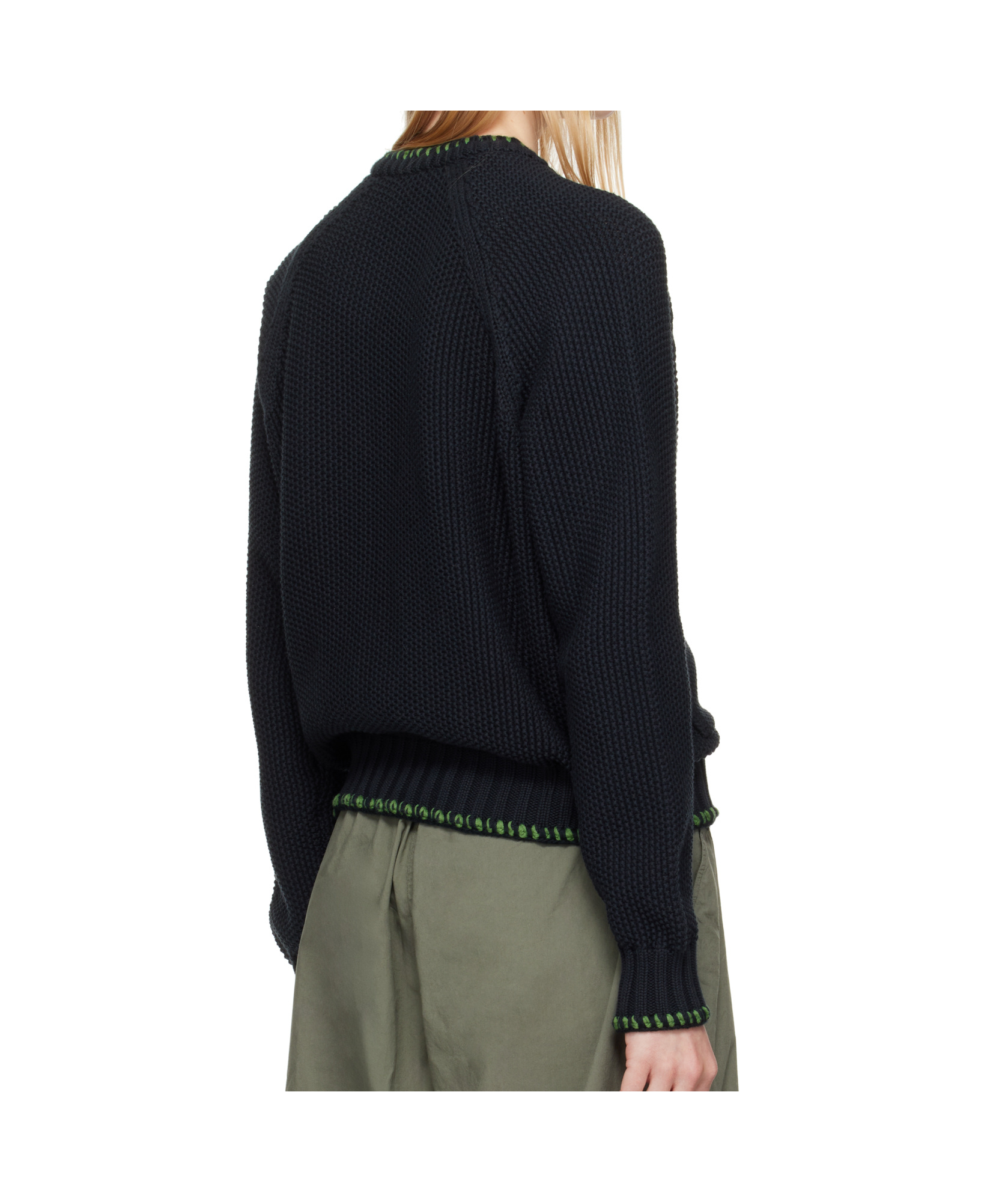 Ymc You Must Create Black Lotus Cardigan In Black