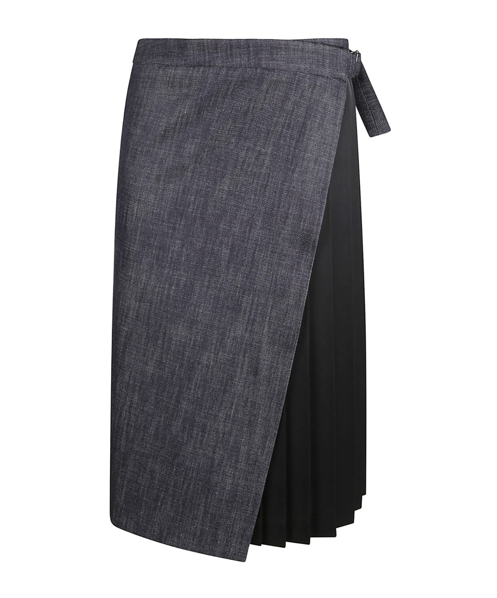True Royal Asymmetrical Skirt In Black
