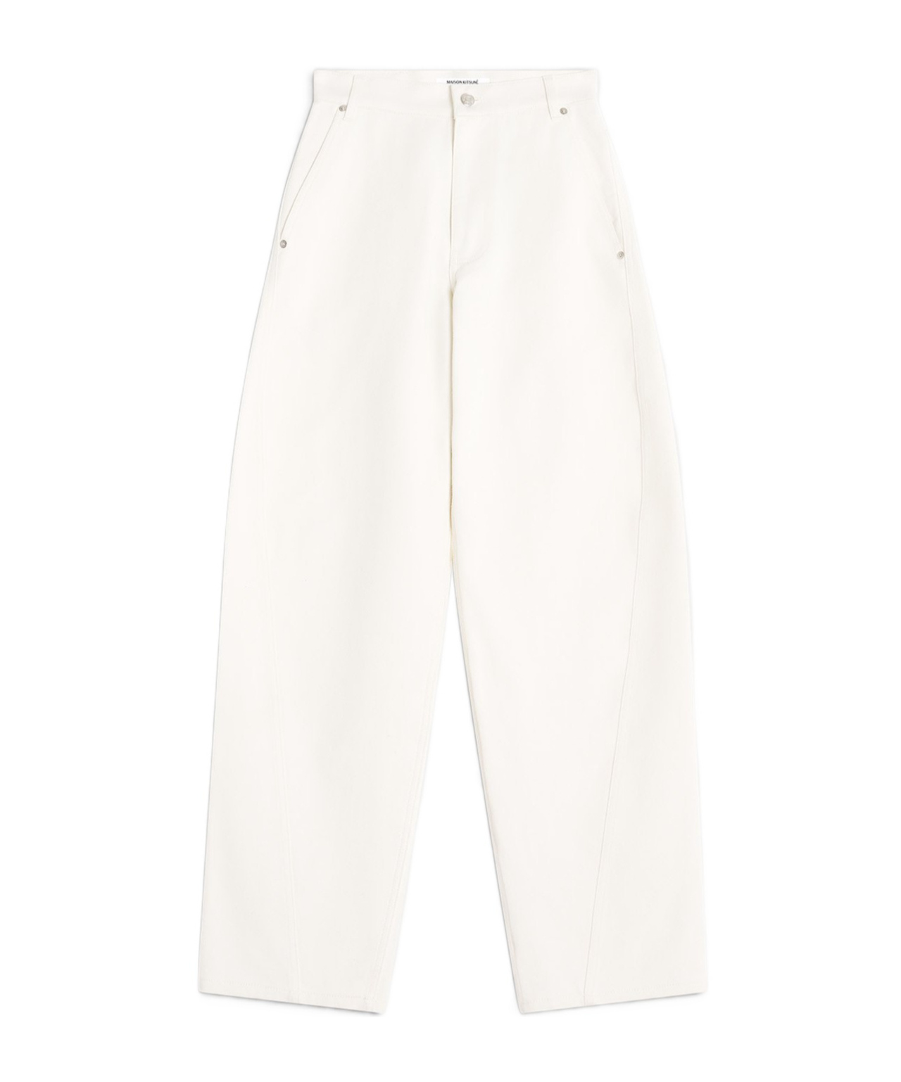 Maison Kitsuné Tapered Jeans In Gray