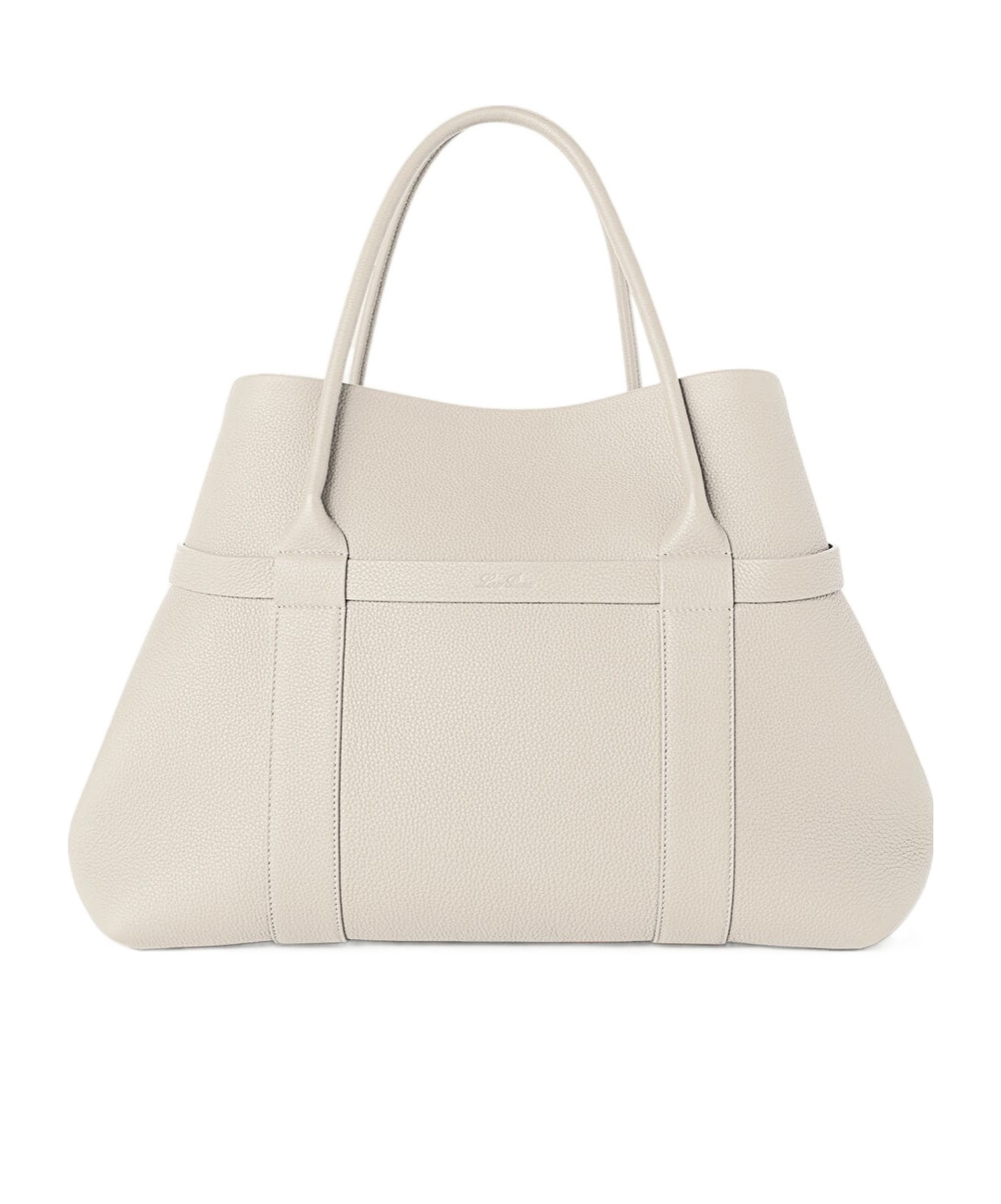Loro Piana Logo-embossed Tote Bag In White
